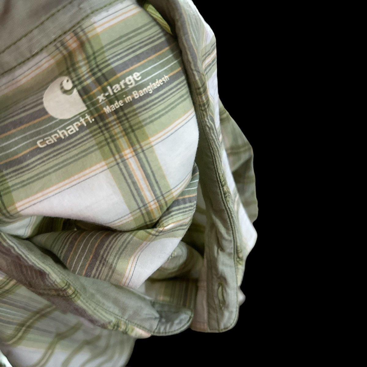 Carhartt carhartt button down shirt men’s xl green White striped Size US XL / EU 56 / 4 - 6 Thumbnail