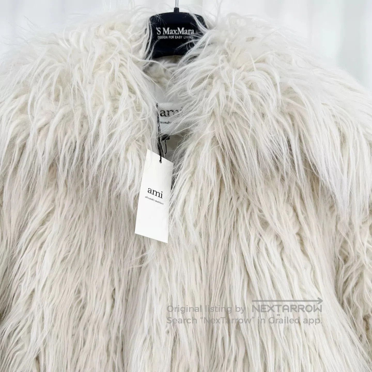 AMI Ami Faux Fur Coat. Size XS / US 0-2 / IT 36-38 - 3 Thumbnail