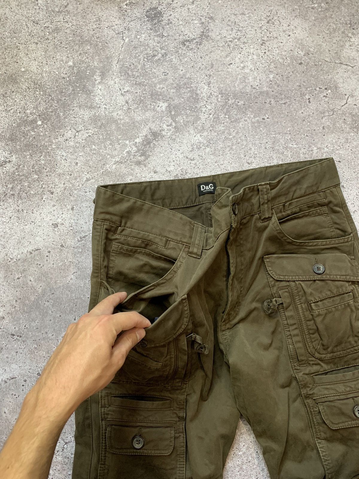 Dolce & Gabbana RARE Dolce & Gabbana 00s Multi Pocket Cargo Pants Size US 34 / EU 50 - 5 Thumbnail
