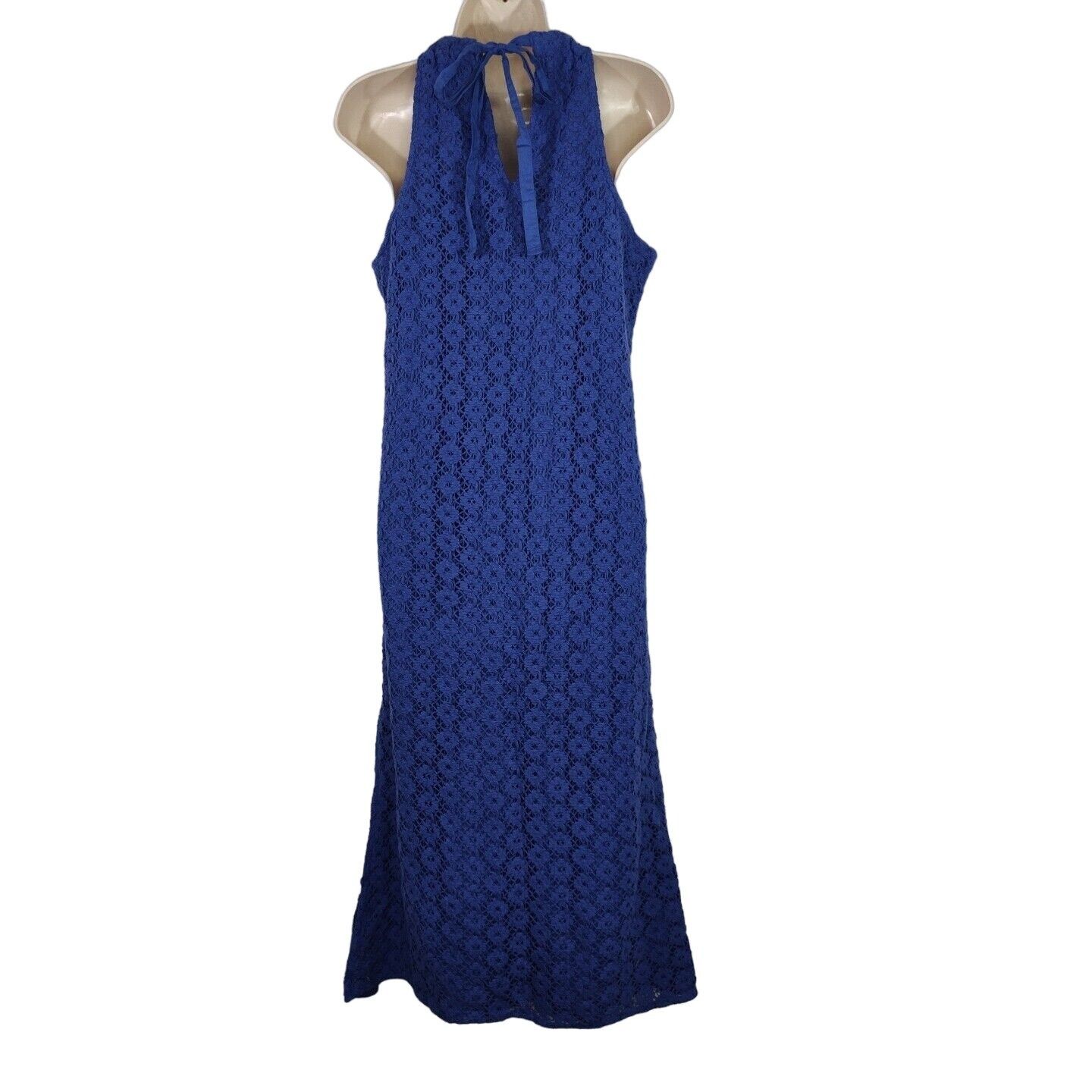 Other A New Day Blue Sleeveless Crochet Midi Dress Women Size S Size S / US 4 / IT 40 - 5 Thumbnail