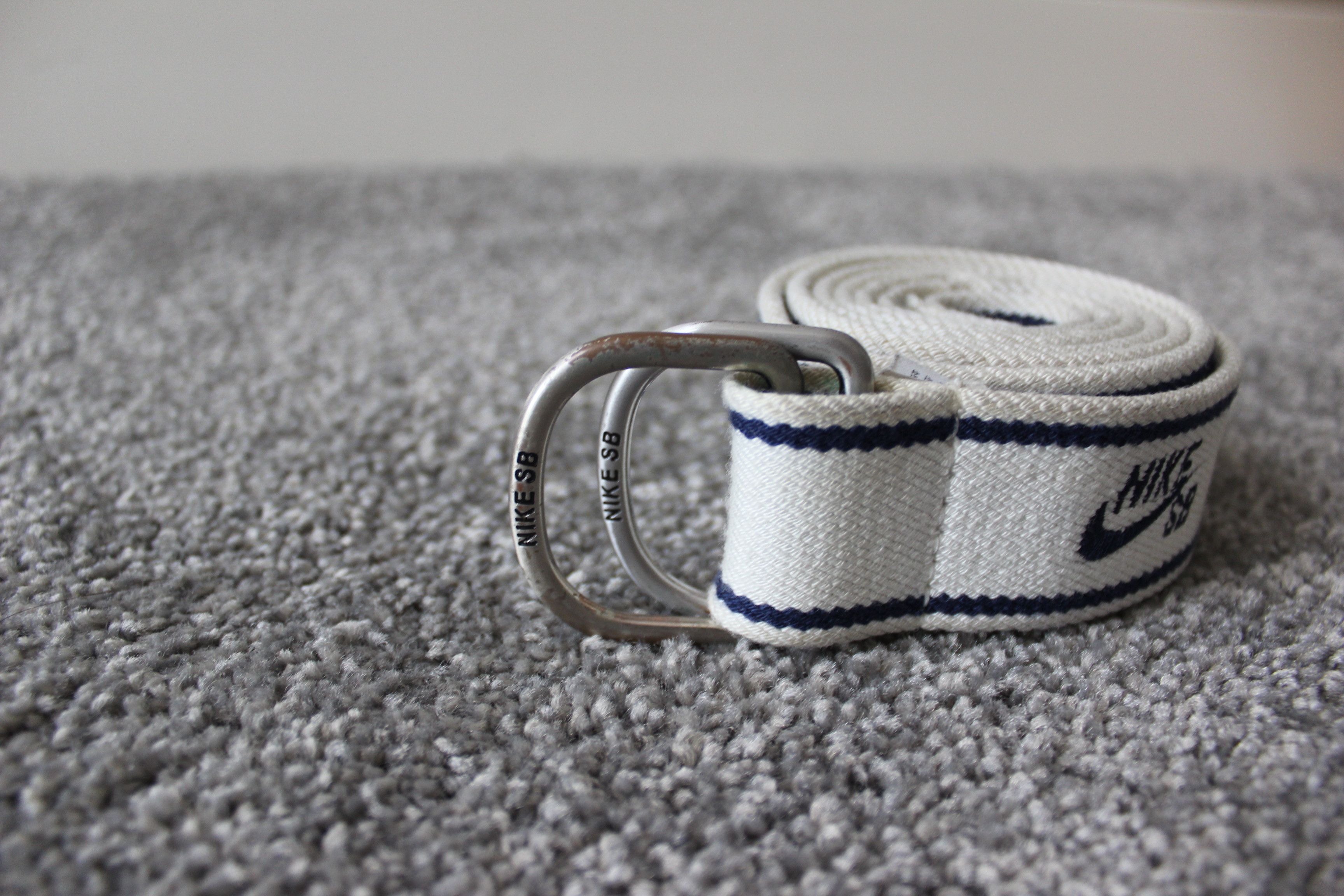 Nike SB Elasticated Stretch Team Belt White Navy OS