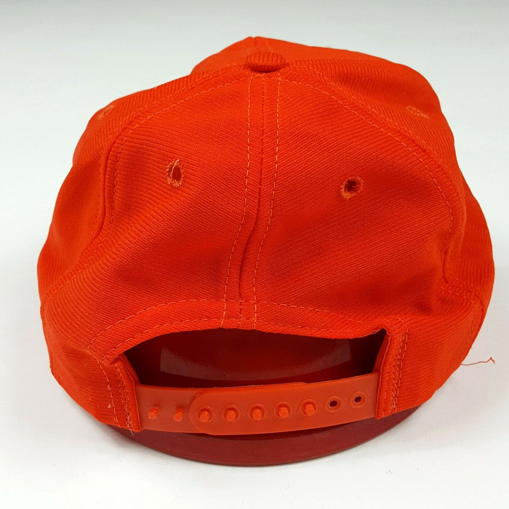 Vintage VINTAGE Mead Loss Control Adjustable Hunting Orange Snapback Hat Trucker 80s USA Made Mens MLCC Orange Patch Breathsble Embroidered Casual Boys/Gents Size ONE SIZE - 7 Thumbnail