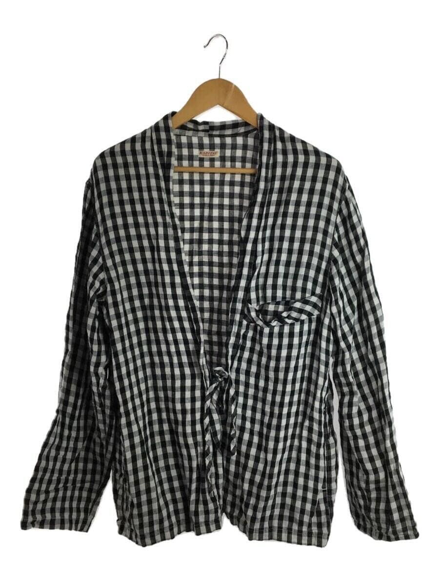 Kapital Checkered Linen Cardigan Size US XL / EU 56 / 4 - 1 Thumbnail