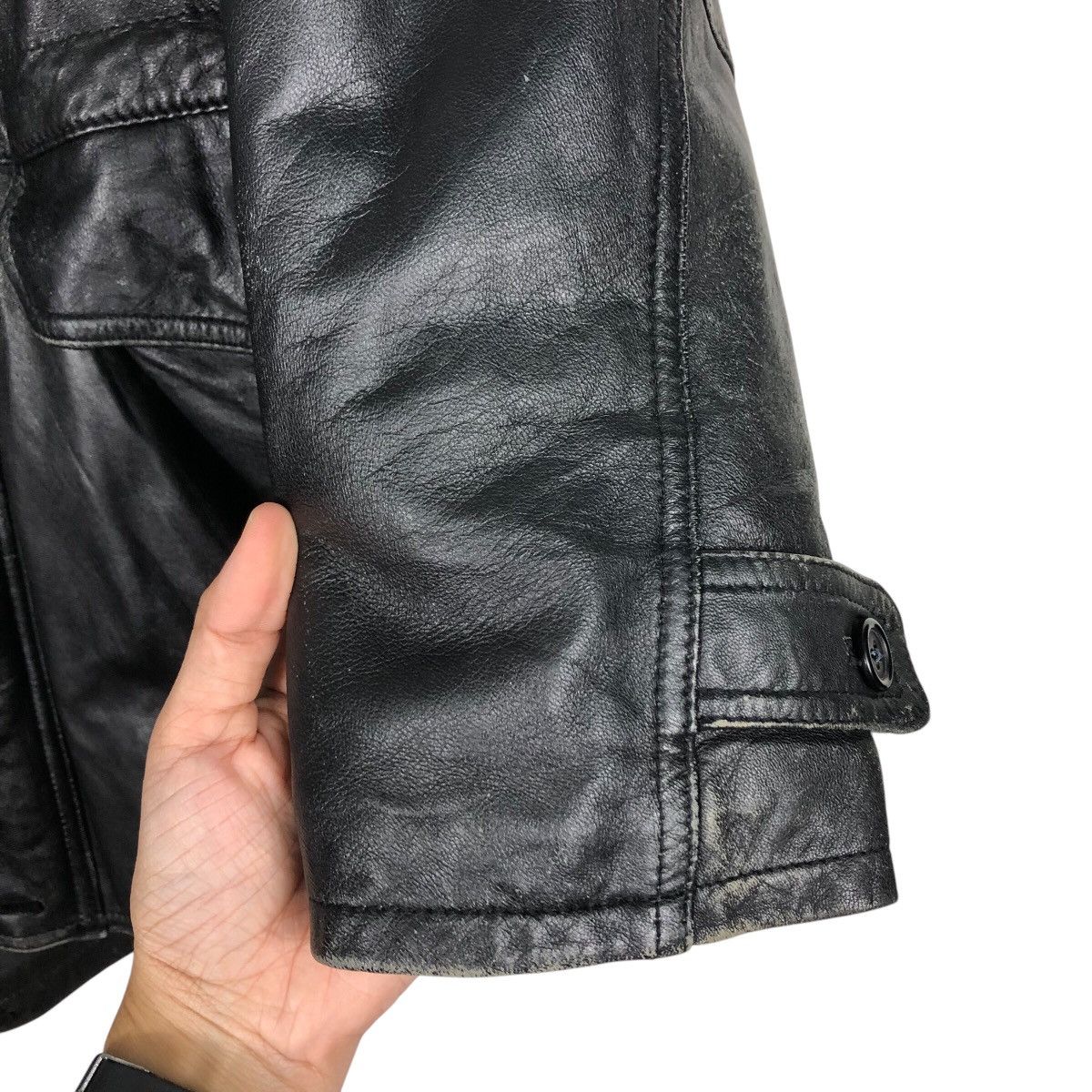 Japanese Brand 📌Vintage Biker Leather Jacket Takashimaya Issey Miyake Size US S / EU 44-46 / 1 - 16 Thumbnail