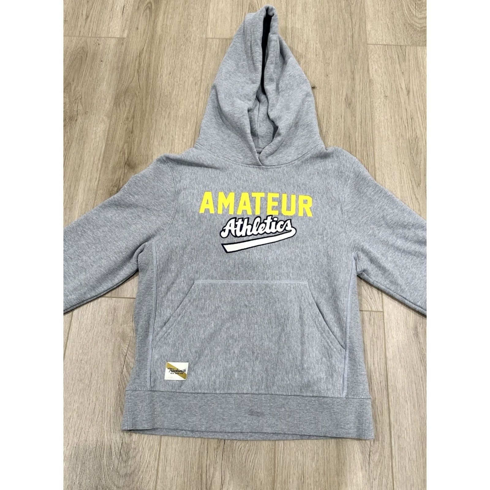 Vintage TRACKSMITH Sweatshirt Hoodie Gray Small Woman’s Unisex Adults Regular S Pullover Athletic Fits Shirt Size S / US 4 / IT 40 - 3 Thumbnail
