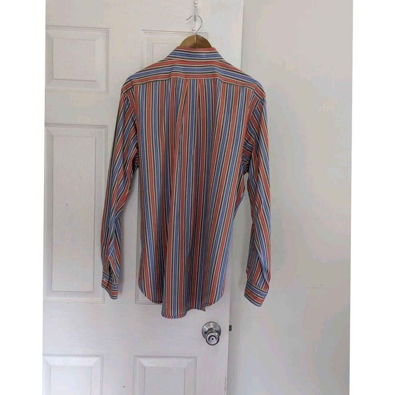 Ralph Lauren Ralph Lauren Classic Fit Striped Button-Down Shirt Orange Blue Green Mens L Colorful Multicolor Striped Embroidered Pony Button-Up Size US L / EU 52-54 / 3 - 3 Thumbnail