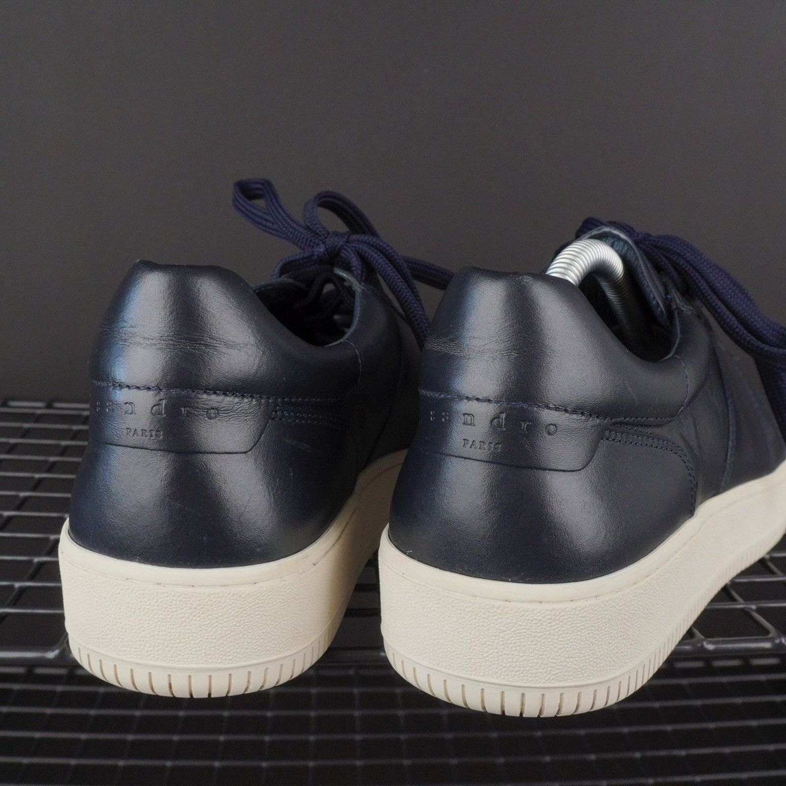 Sandro Sandro dark blue cow leather sneakers Size US 9 / EU 42 - 7 Thumbnail