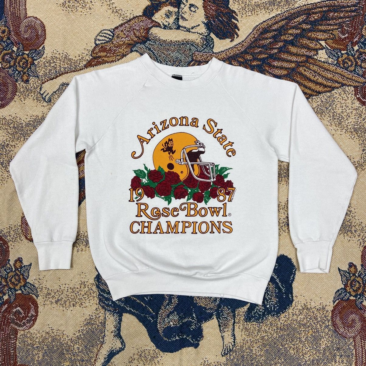 Vintage Vintage 80s Arizona State Rose Bowl Champions Sweatshirt Size US M / EU 48-50 / 2 - 1 Thumbnail