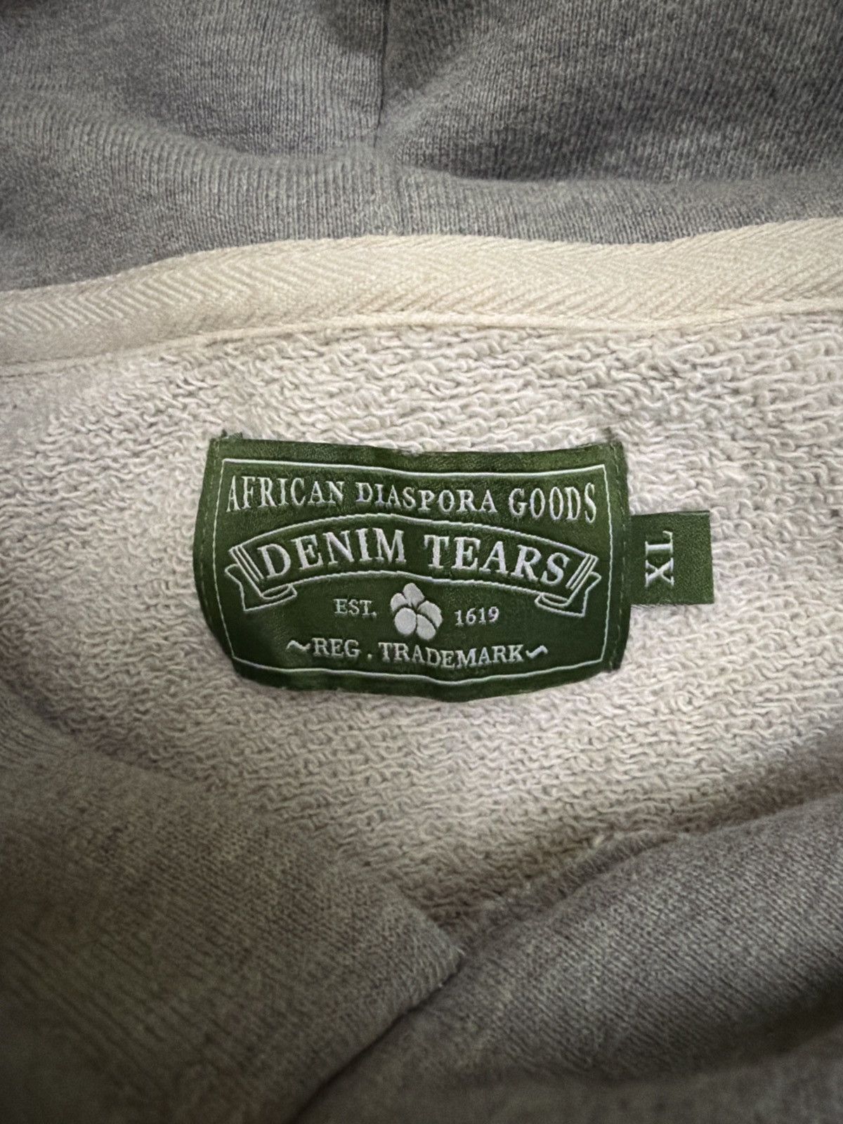 DENIM TEARS Grey Denim Tears Hoodie Size US XL / EU 56 / 4 - 3 Thumbnail