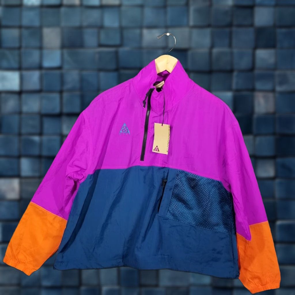 Nike ACG Packable Anorak Jacket Women's Medium Purple Nylon Casual