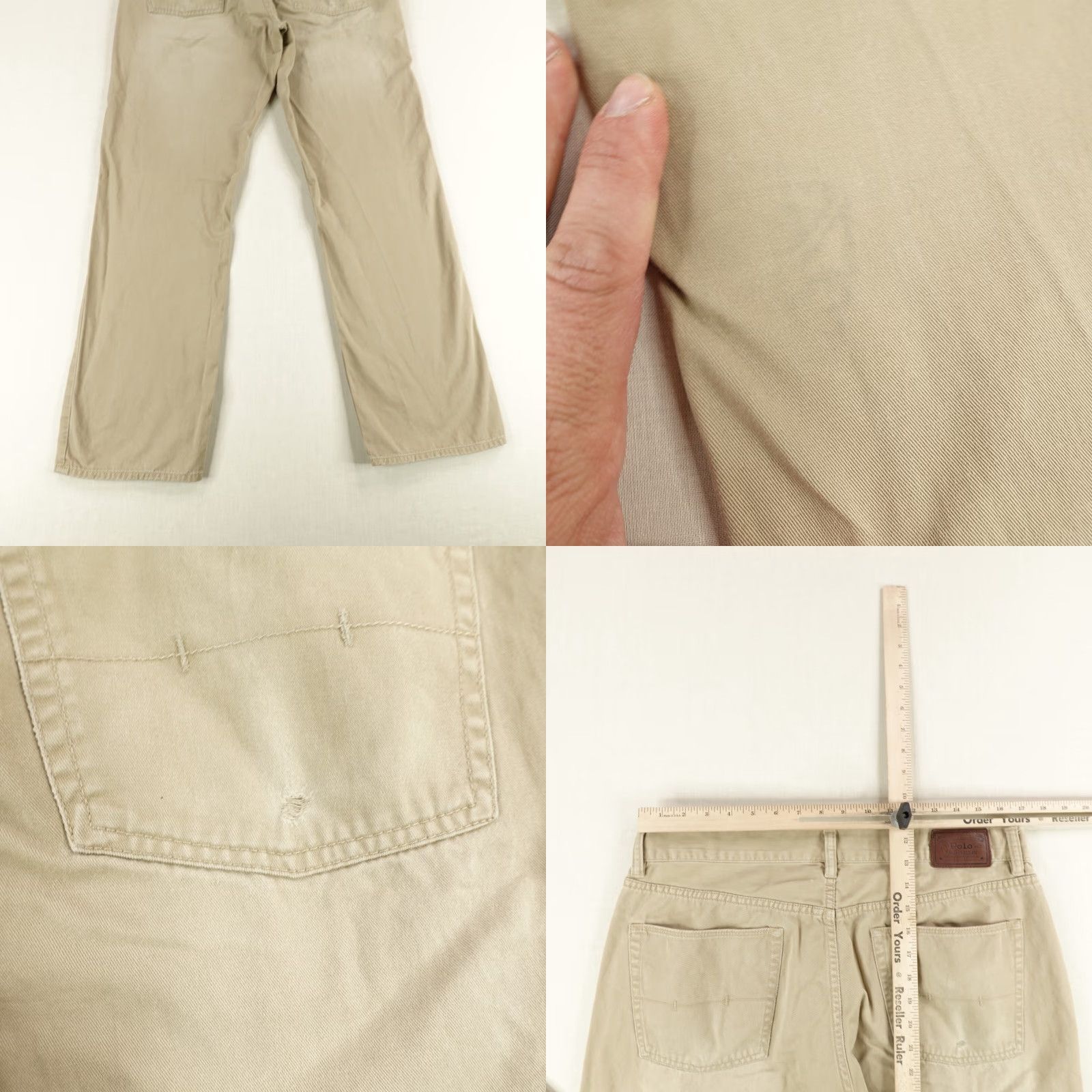Polo Ralph Lauren VINTAGE Polo Ralph Lauren Pants Mens 36x32 Chino Khaki Beige Straight Fit Adult Casual Professional 2000s Size US S / EU 44-46 / 1 - 8 Thumbnail
