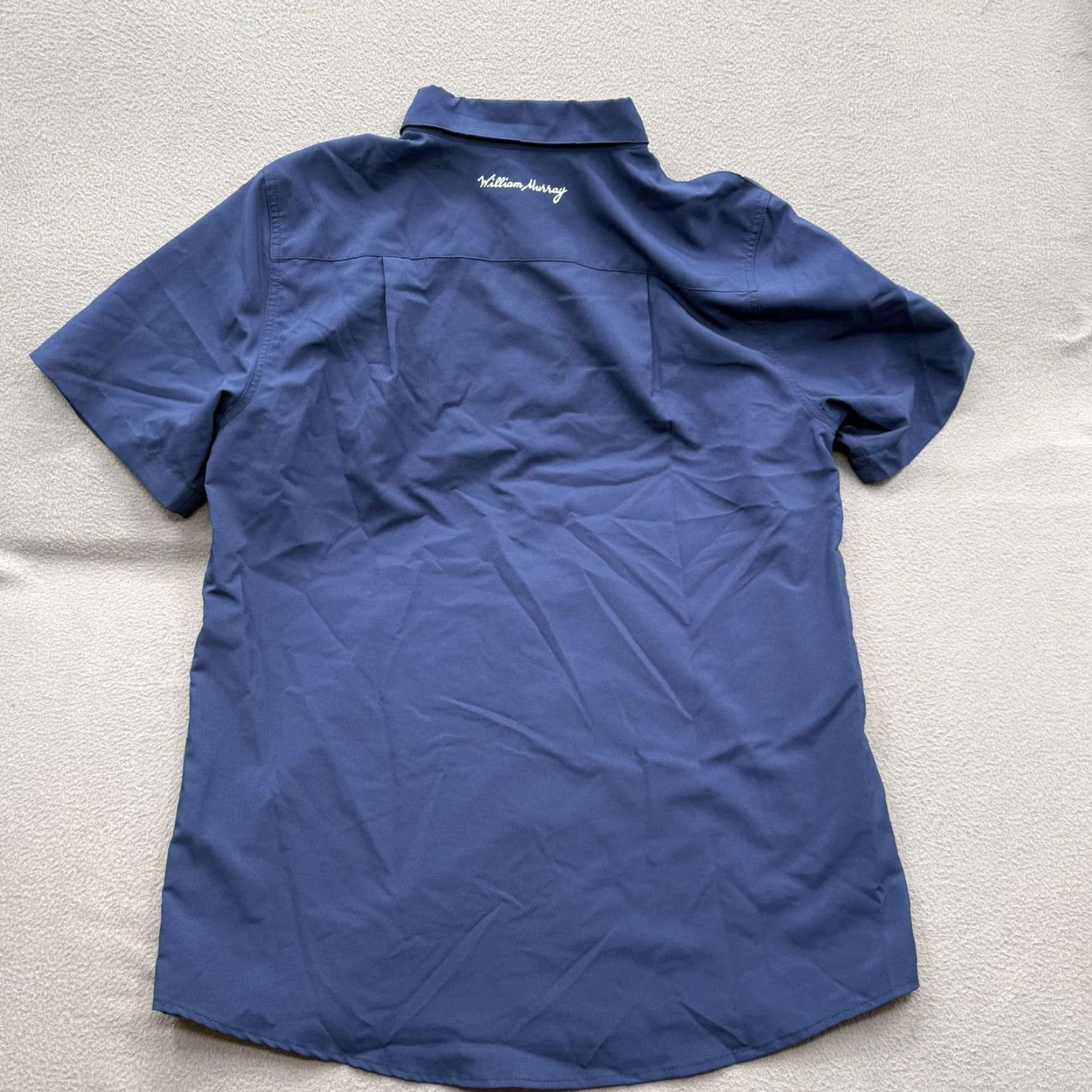 Vintage William Murray Shirt Mens Large Blue Golf Button-Up Short Sleeve Casual Size US L / EU 52-54 / 3 - 2 Thumbnail