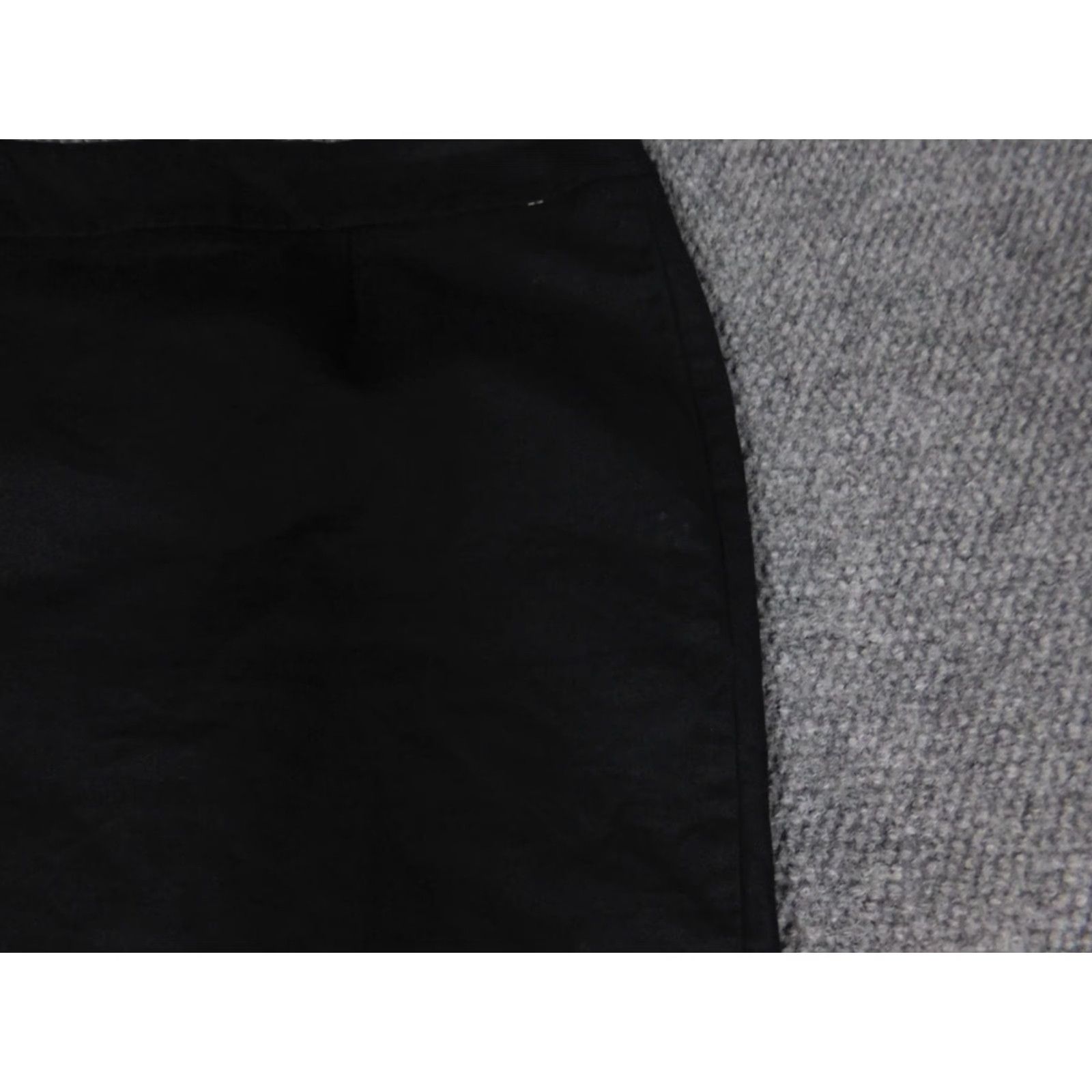 Coldwater Creek Coldwater Creek Skirt Petites 12P Womens Black A-Line Knee Length Stretch Cotton Zipper Size 34" / US 12 / IT 48 - 4 Thumbnail