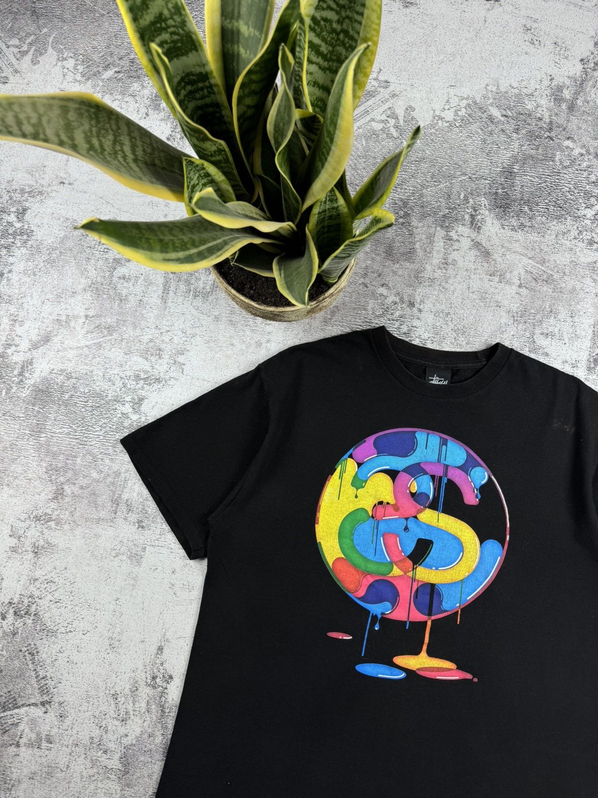 Stussy STUSSY Big SS Paint Mexico USA Rap 90S Hip Hop T Shirt Tee Size US M / EU 48-50 / 2 - 4 Thumbnail