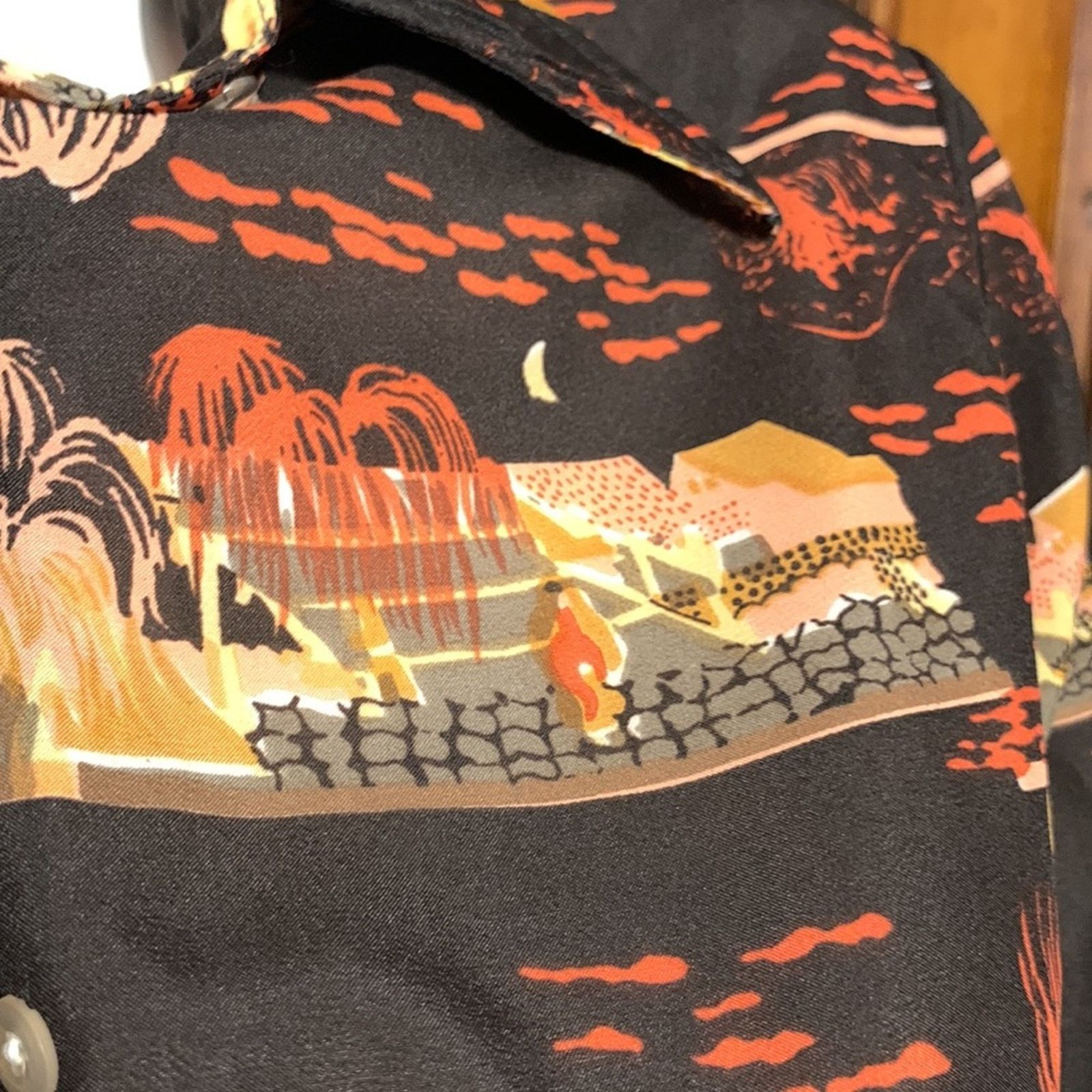 Vintage 70’s Mt.Fuji Japan blouse super retro and cool Size M / US 6-8 / IT 42-44 - 4 Thumbnail