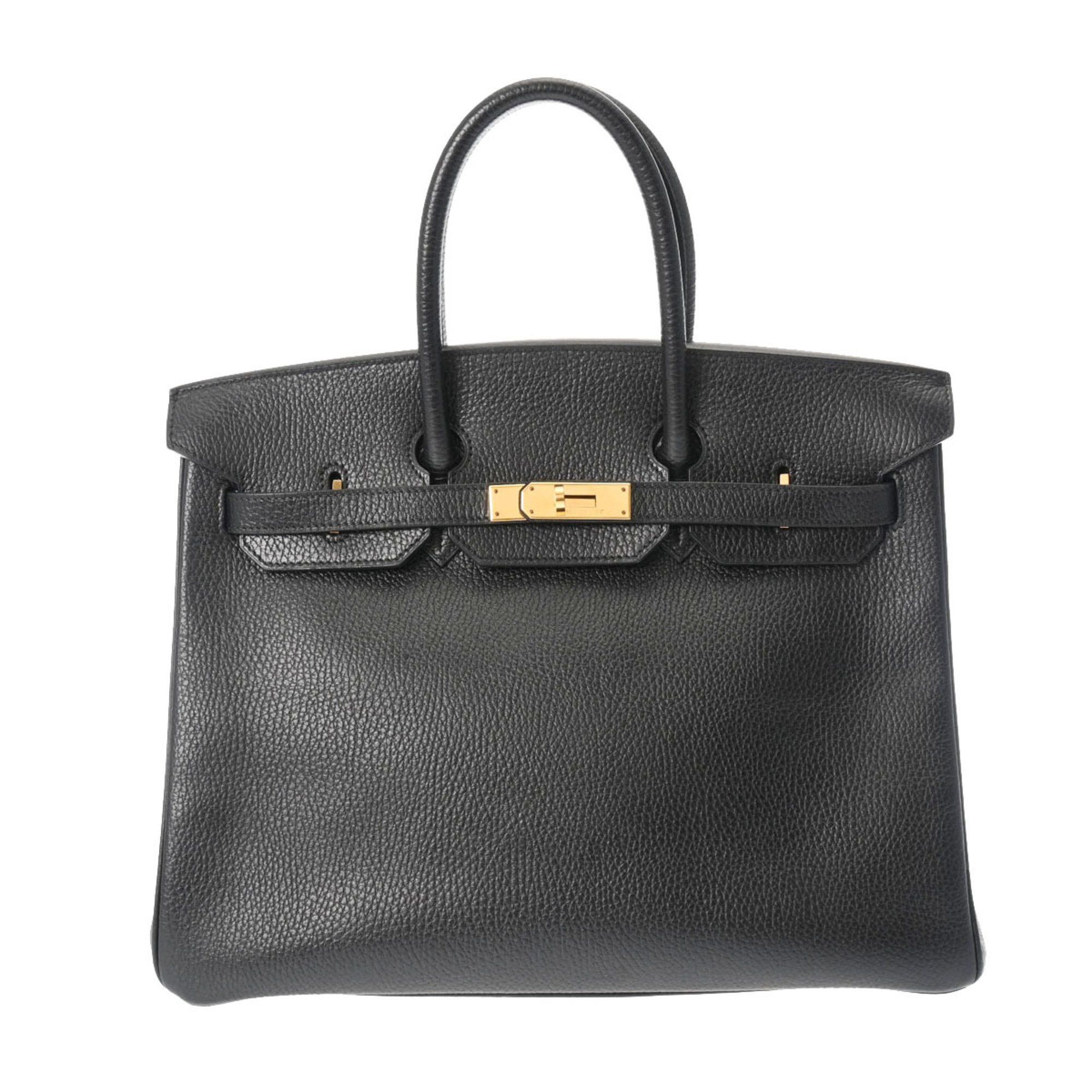 image of Hermes Birkin 35 Black - □A Stamp (Circa 1997) Unisex Ardennes Handbag, Women's