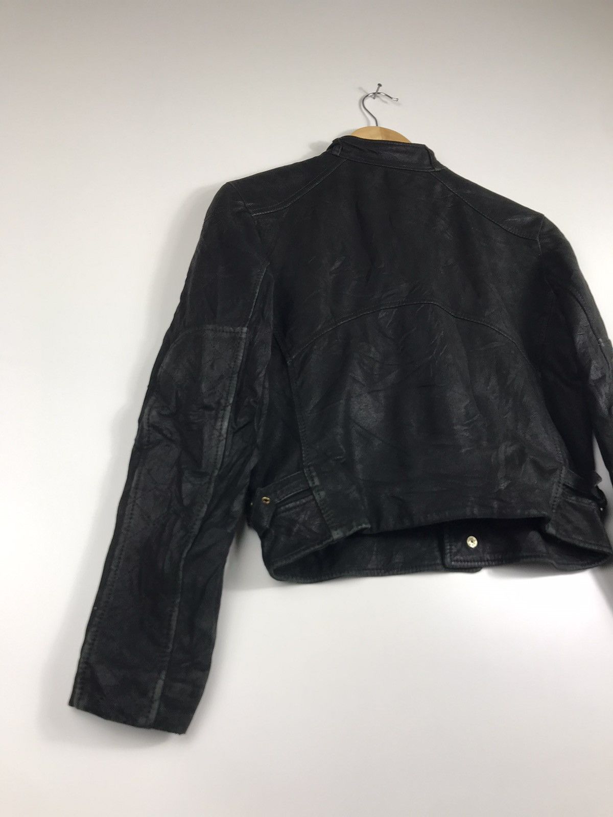 ADAM ET ROPE × Vintage ⚡️Vintage Adam Et Rope Gelli Leather Cropped Rider Jacket Size S / US 4 / IT 40 - 19 Thumbnail
