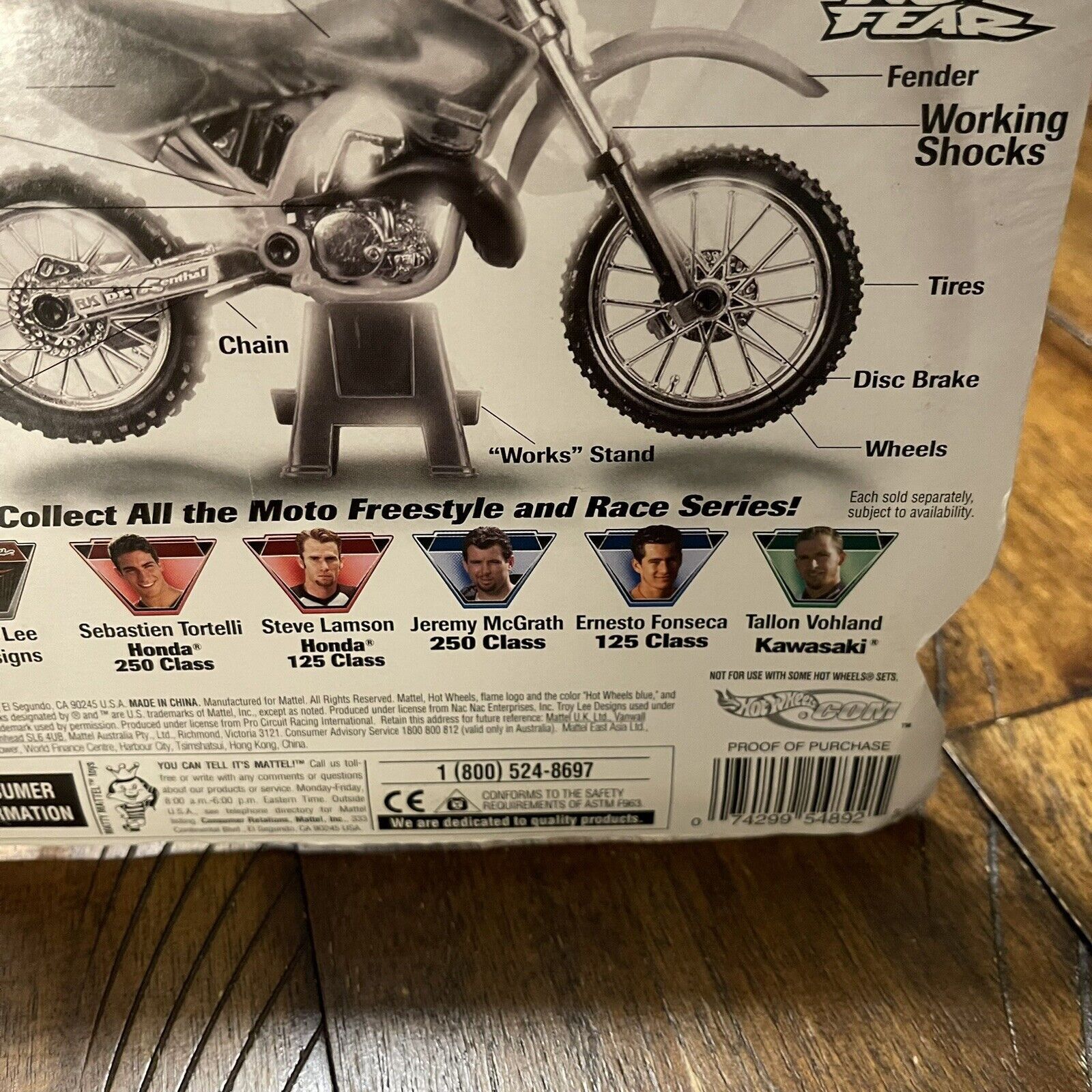 Other 2001 Hot Wheels MOTO Race Serie Champion Jeremy McGrath New Size ONE SIZE - 13 Thumbnail