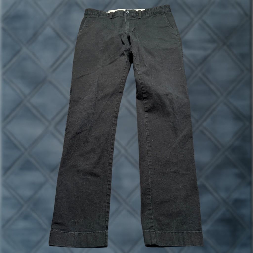 J.Crew J.CREW Pants Mens 30 Black Chino Flex Cotton Slim Straight 30x31 Preppy Size US 30 / EU 46 - 1 Thumbnail