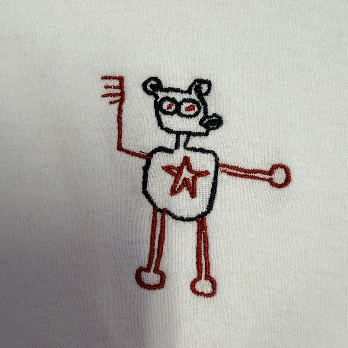 Roark Basquiat x Roark Artsy Y2K Bear Graphic Crop Tee L Size L / US 10 / IT 46 - 12 Thumbnail