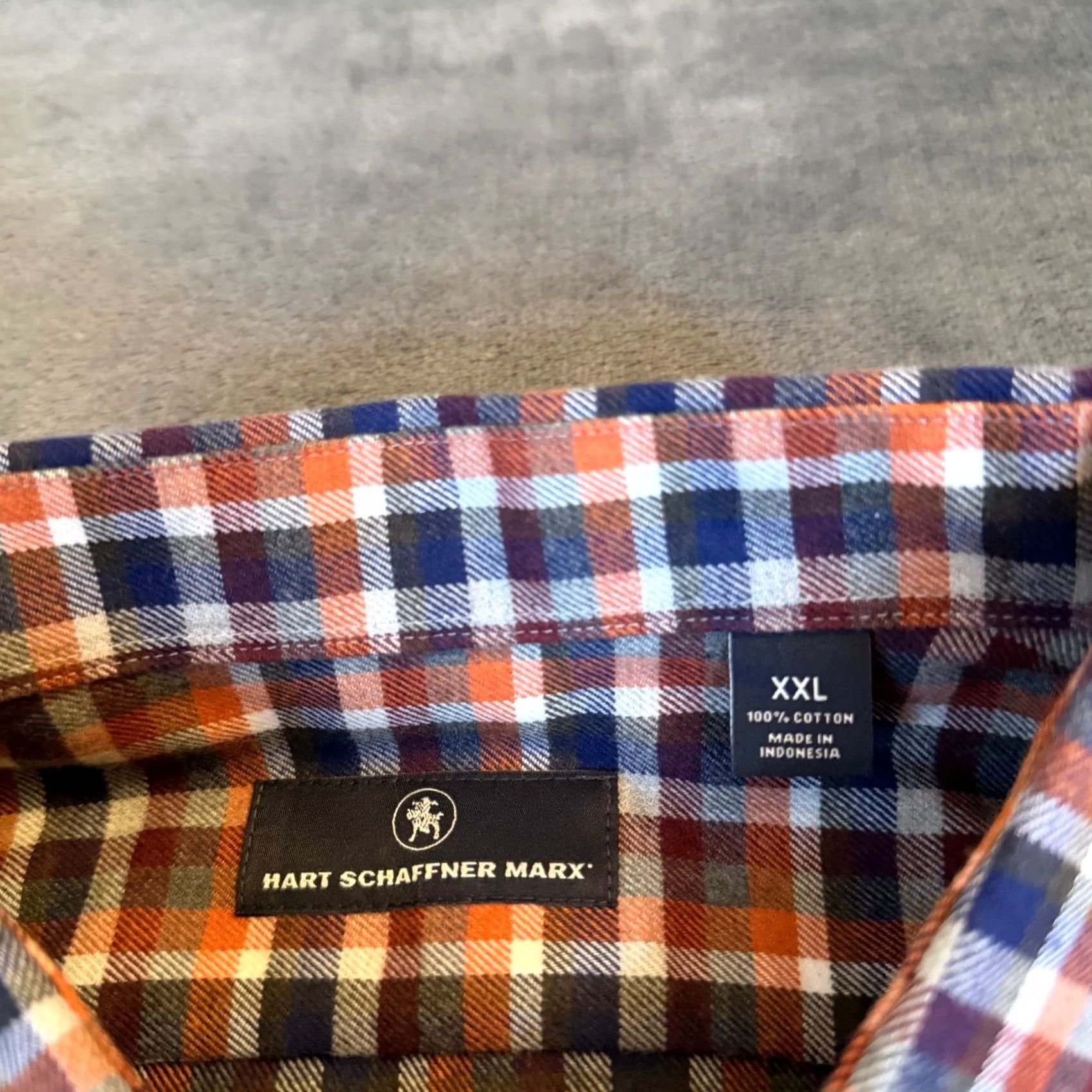 Hart Schaffner Marx Hart Schaffner Marx Canclini Italian Plaid Button Up Shirt Orange XXL Mens NWT Size US XXL / EU 58 / 5 - 3 Thumbnail