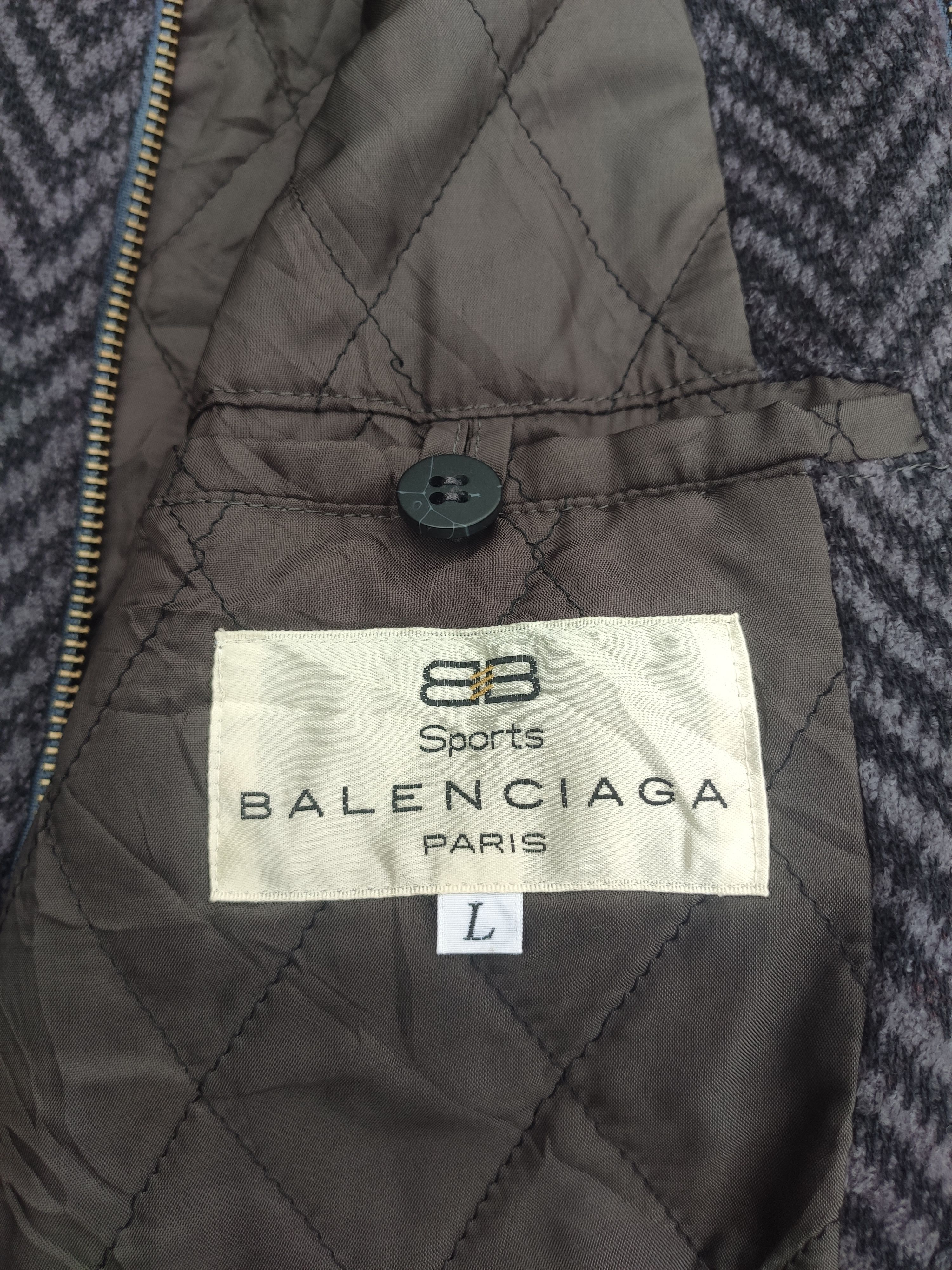 Balenciaga Vintage BALENCIAGA Knit Wool Bomber Jacket Size US L / EU 52-54 / 3 - 6 Thumbnail