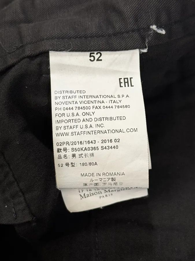 Maison Margiela AW2016 Maison Margiela Black Signature Pants Size US 34 / EU 50 - 7 Thumbnail