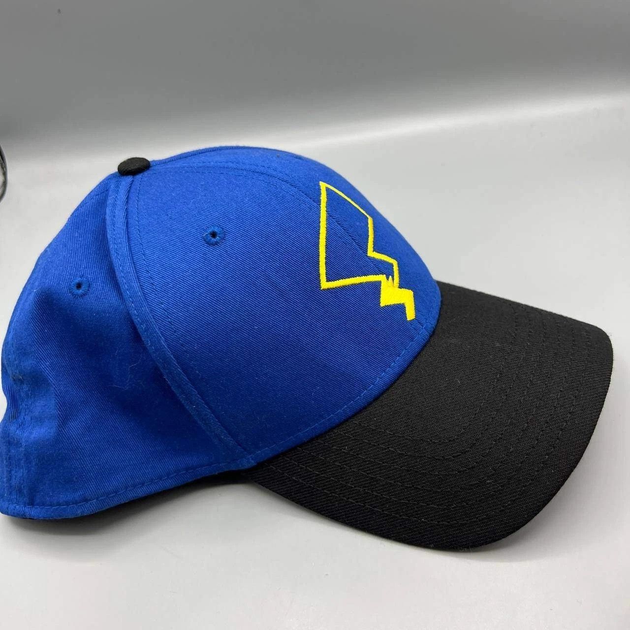 Pokemon Pikachu Hat Men Blue Black Embroidered Pokemon Snap Back Cap Size ONE SIZE - 5 Thumbnail