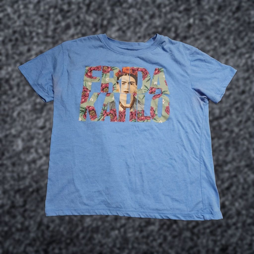 Vintage VINTAGE Frida Kahlo Juniors XS T Shirt Blue Size XS / US 0-2 / IT 36-38 - 1 Thumbnail