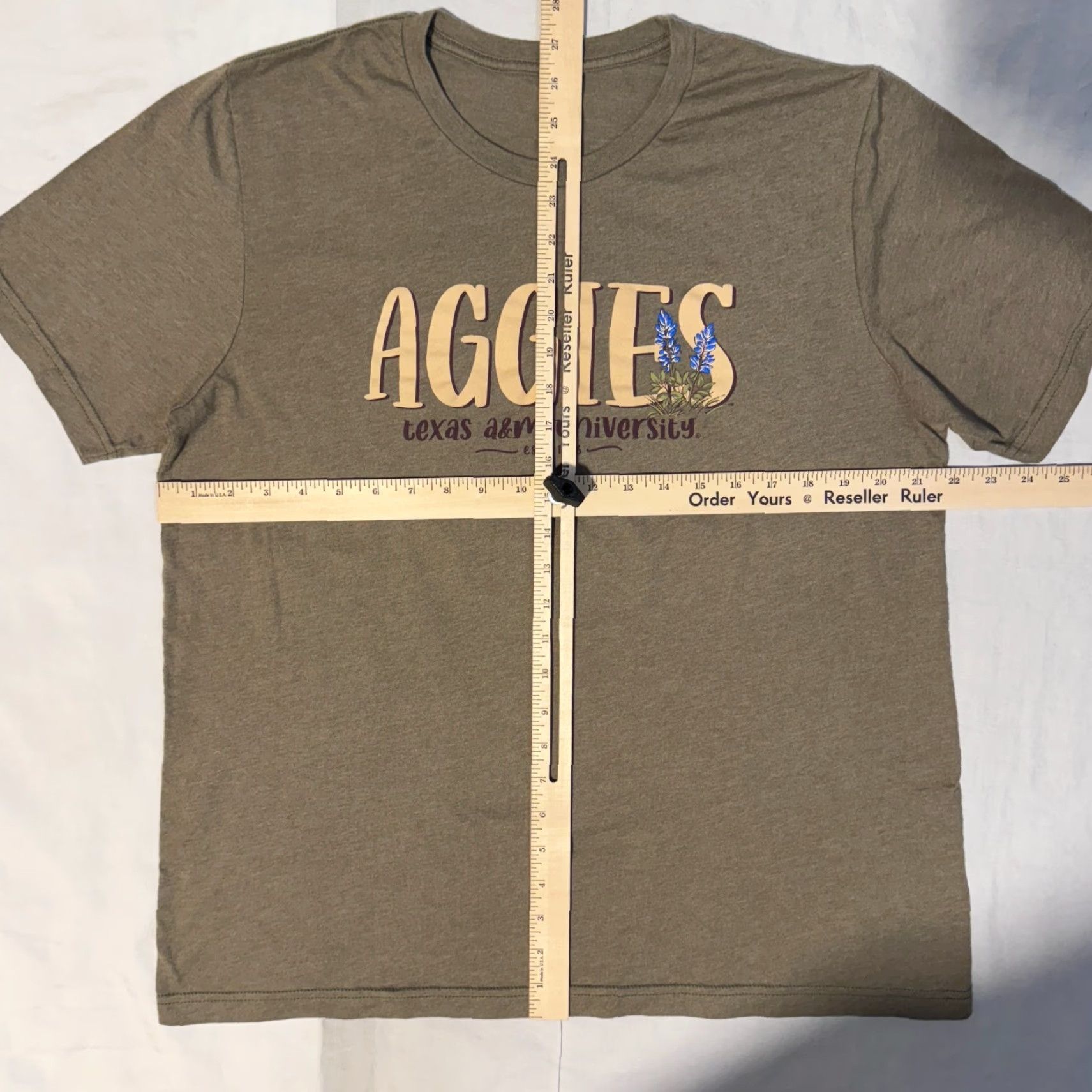 Vintage Texas A&M Aggies Tshirt Short Sleeve Moss Green L Size M / US 6-8 / IT 42-44 - 3 Thumbnail