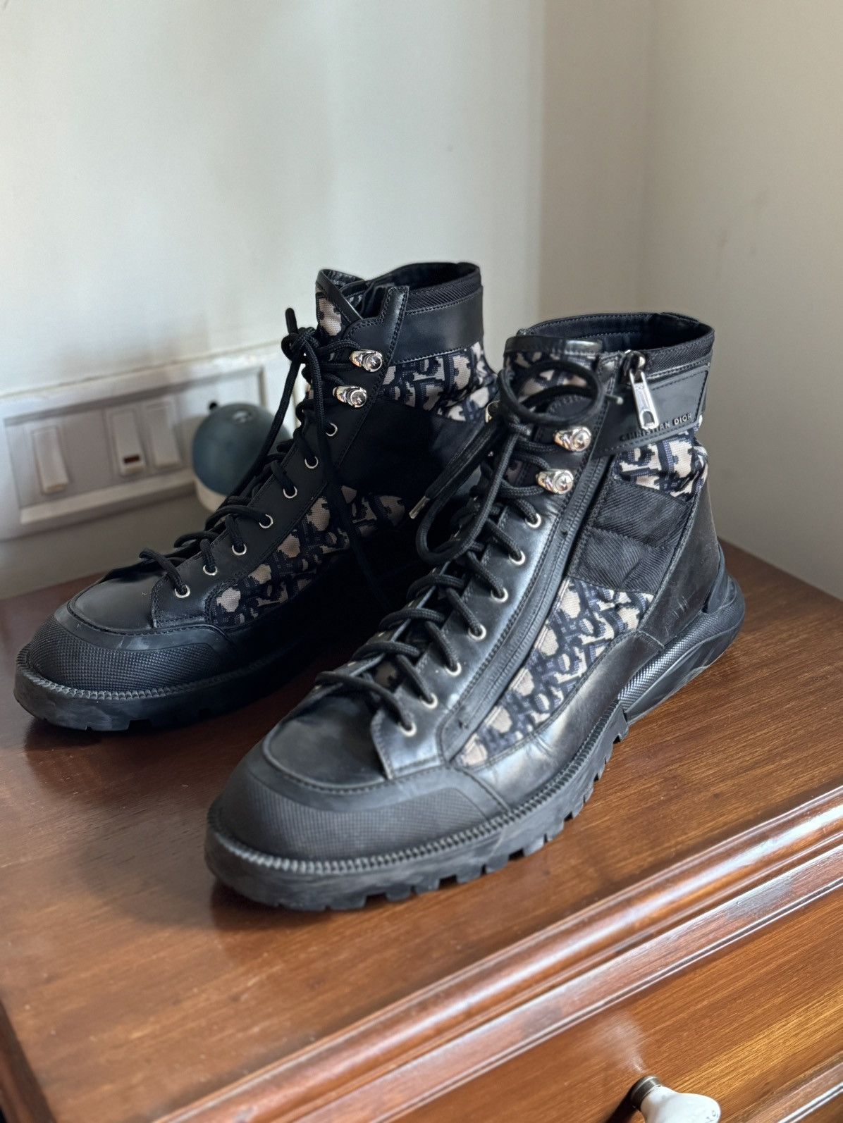 Christian Dior Monsieur × Dior Dior combat boots - Black and 