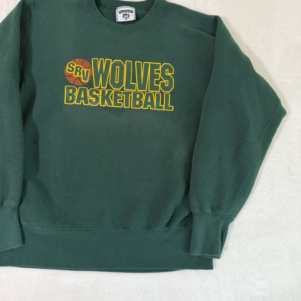 Lee Vintage Lee Basketball Forest Green Crewneck Sweatshirt Size US L / EU 52-54 / 3 - 2 Thumbnail
