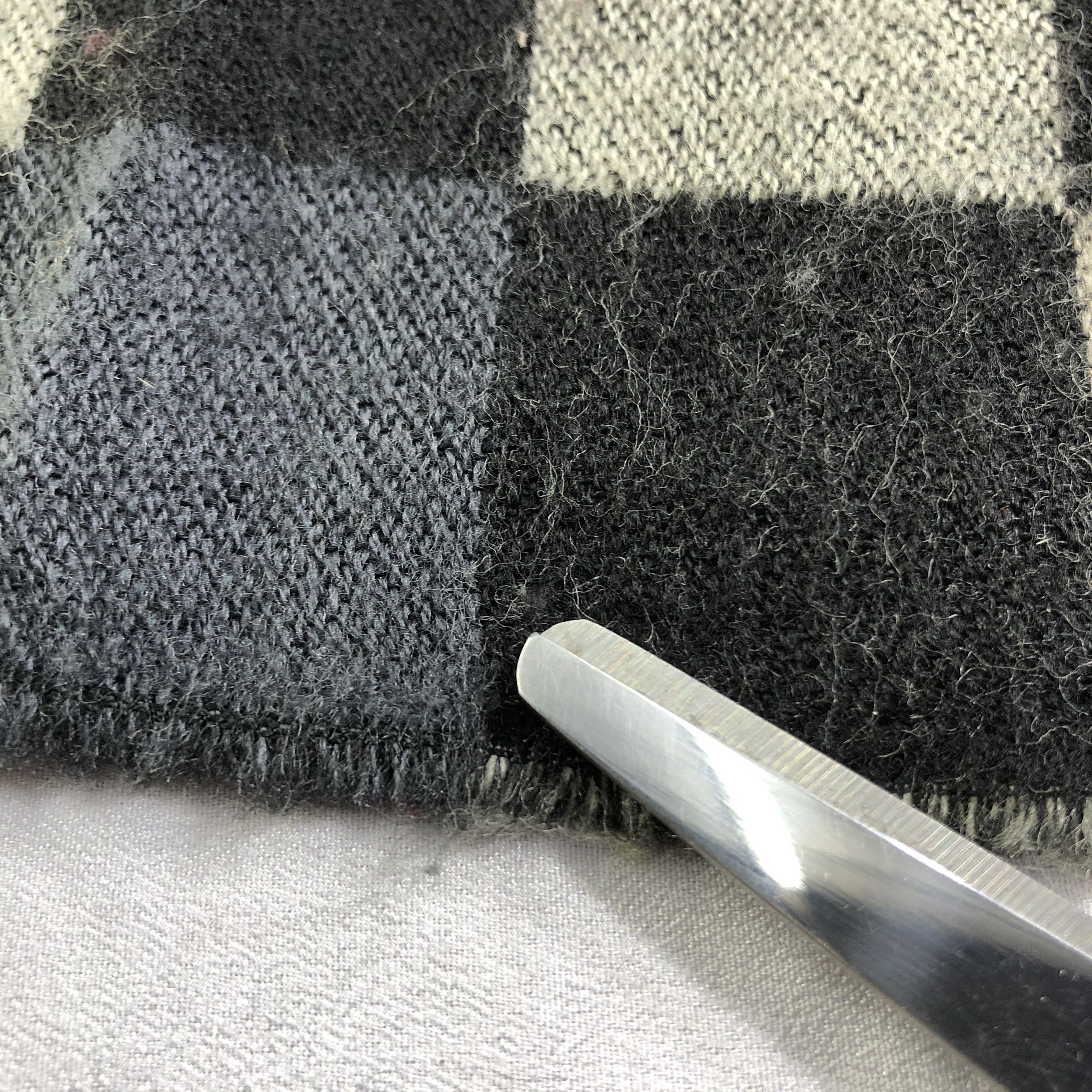 Lancel Lancel Checkered Wool Scarf Muffler Neckwear V2384 Size ONE SIZE - 10 Thumbnail