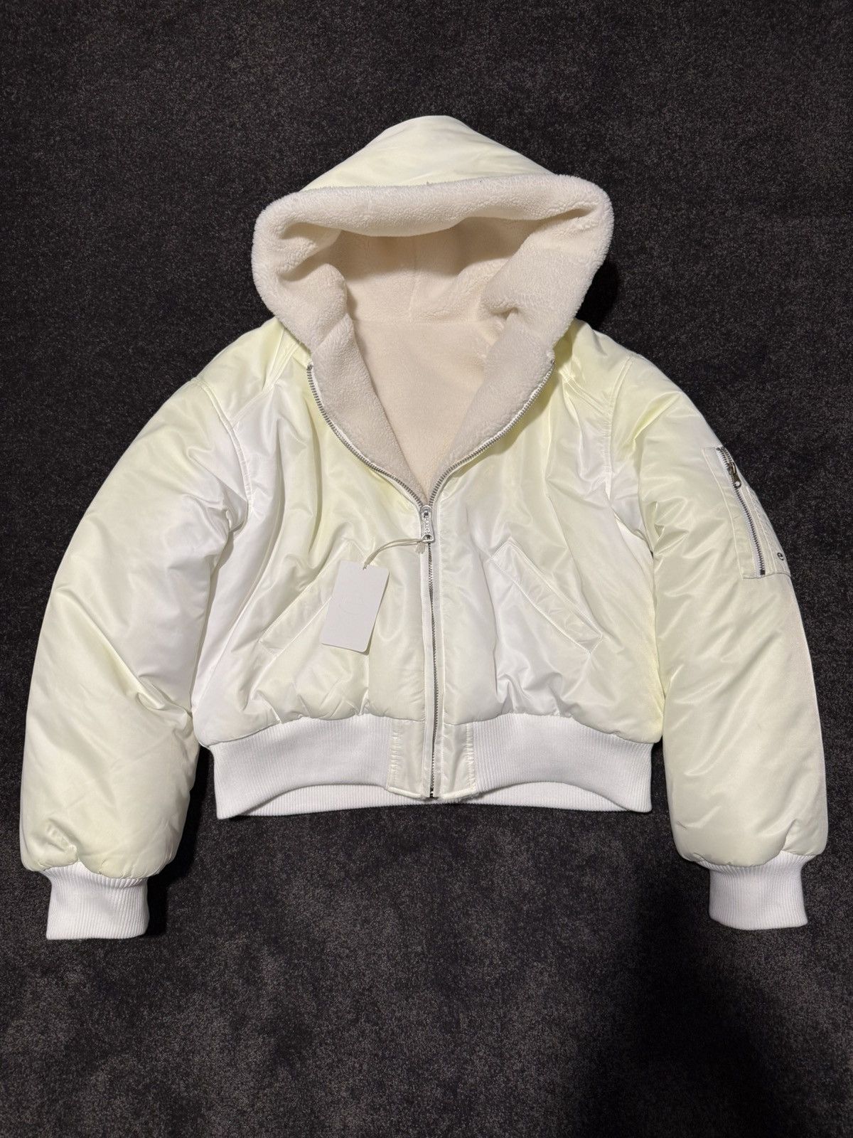 Excess Balenciaga inspired Sherpa Reversible Bomber Jacket