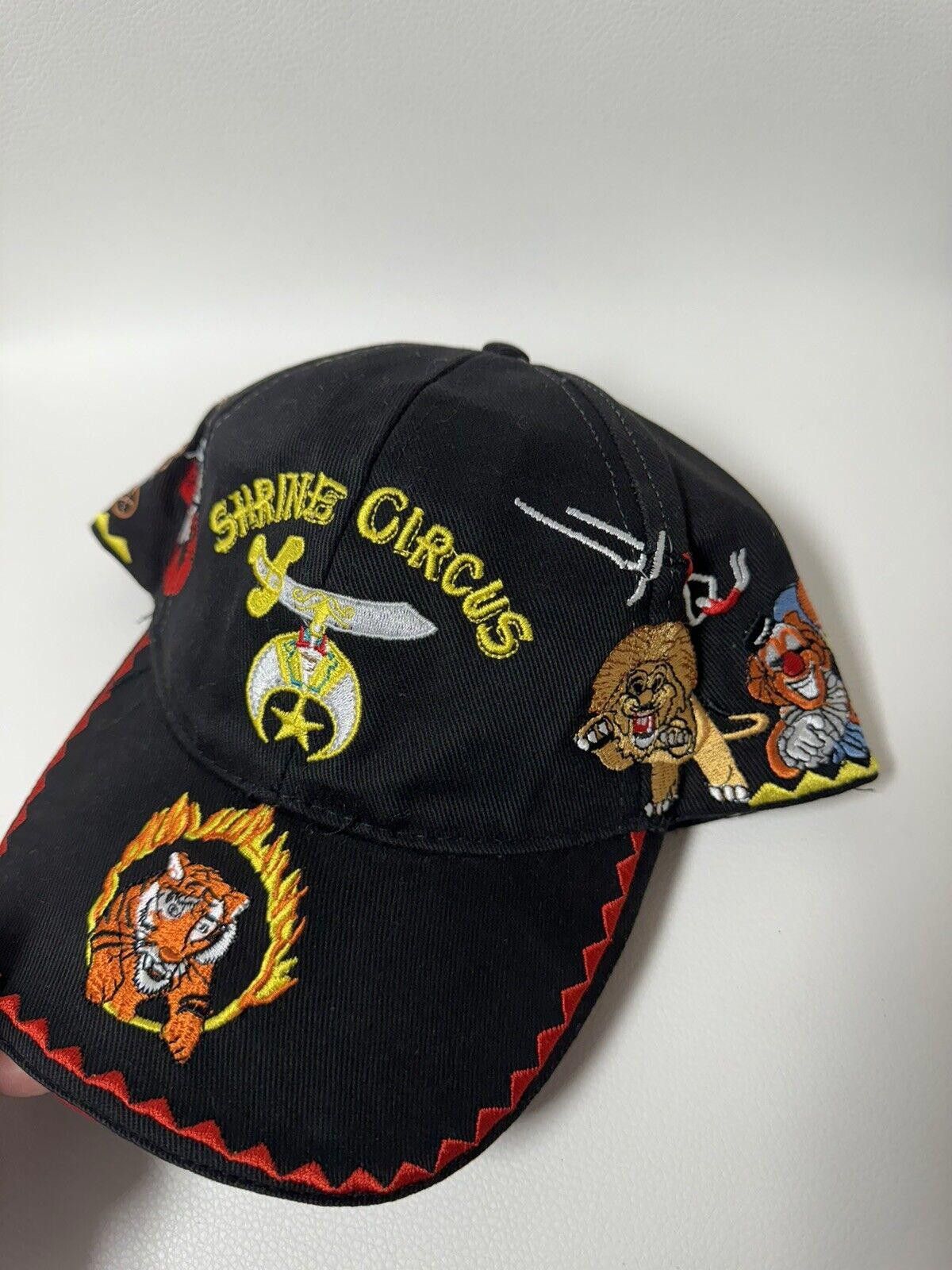 Designer Ararat Shrine Circus Hat Embroidered Tiger Elephant HorseCap Size ONE SIZE - 5 Thumbnail