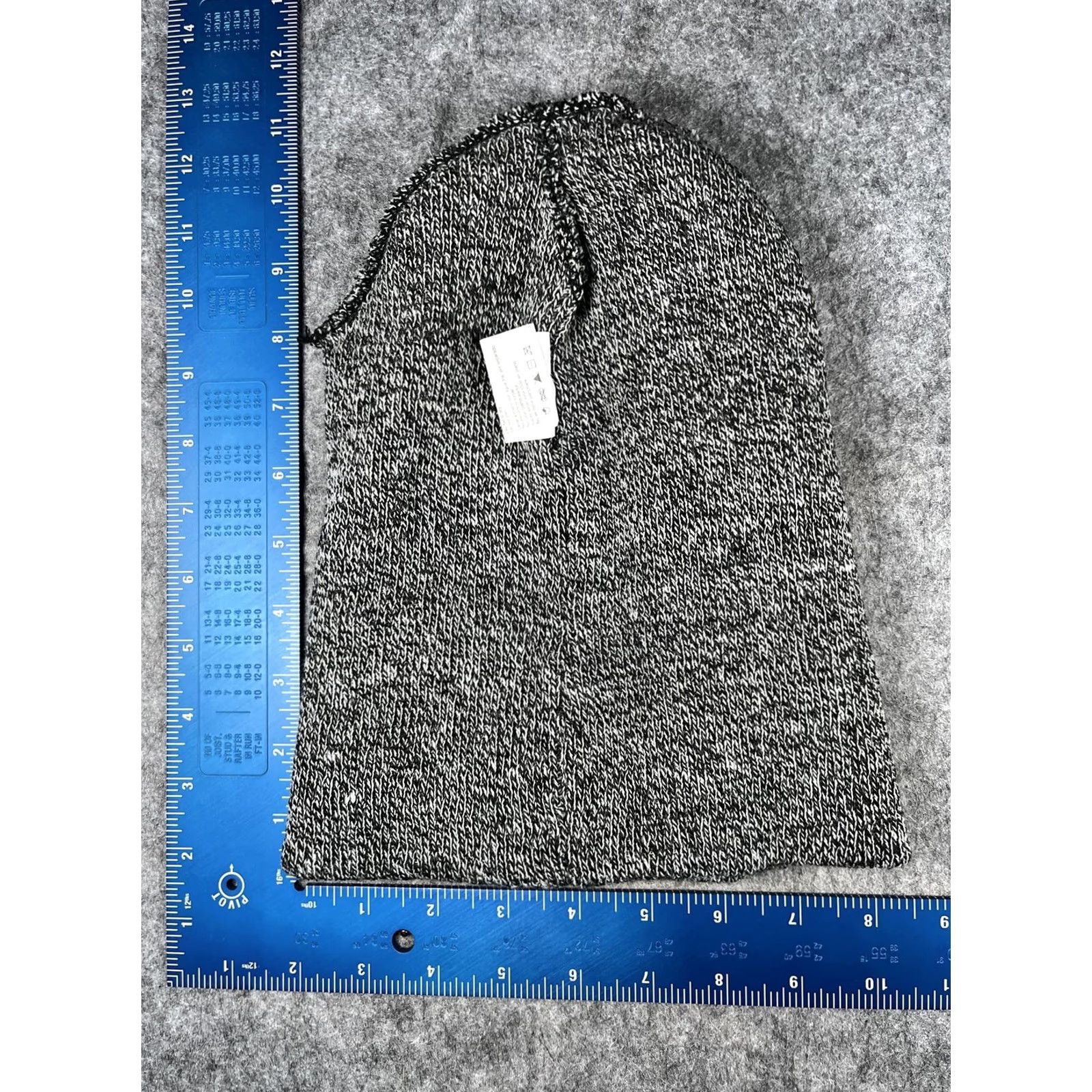 Vintage Nike Shirt Mens Knit Beanie One Size Gray Marled Cuffed Warm Winter Casual Knit Hat Size ONE SIZE - 5 Thumbnail