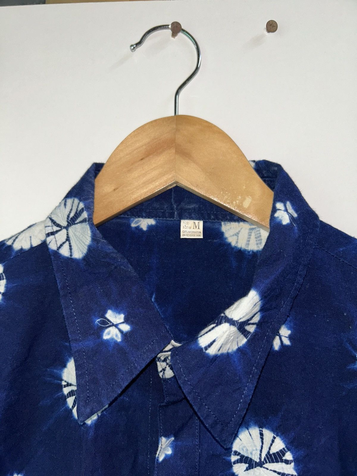 Indigo Japanese Brand Hubao Shibori Indigo Tie Dye Shirt Size US M / EU 48-50 / 2 - 11 Thumbnail