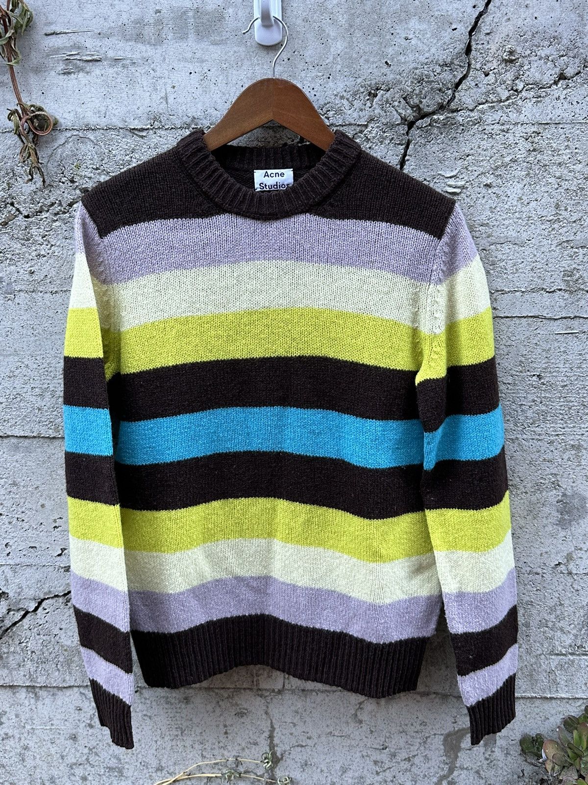 Acne Studios RARE GRAIL Acne Studios multi border sweater Size US M / EU 48-50 / 2 - 3 Thumbnail