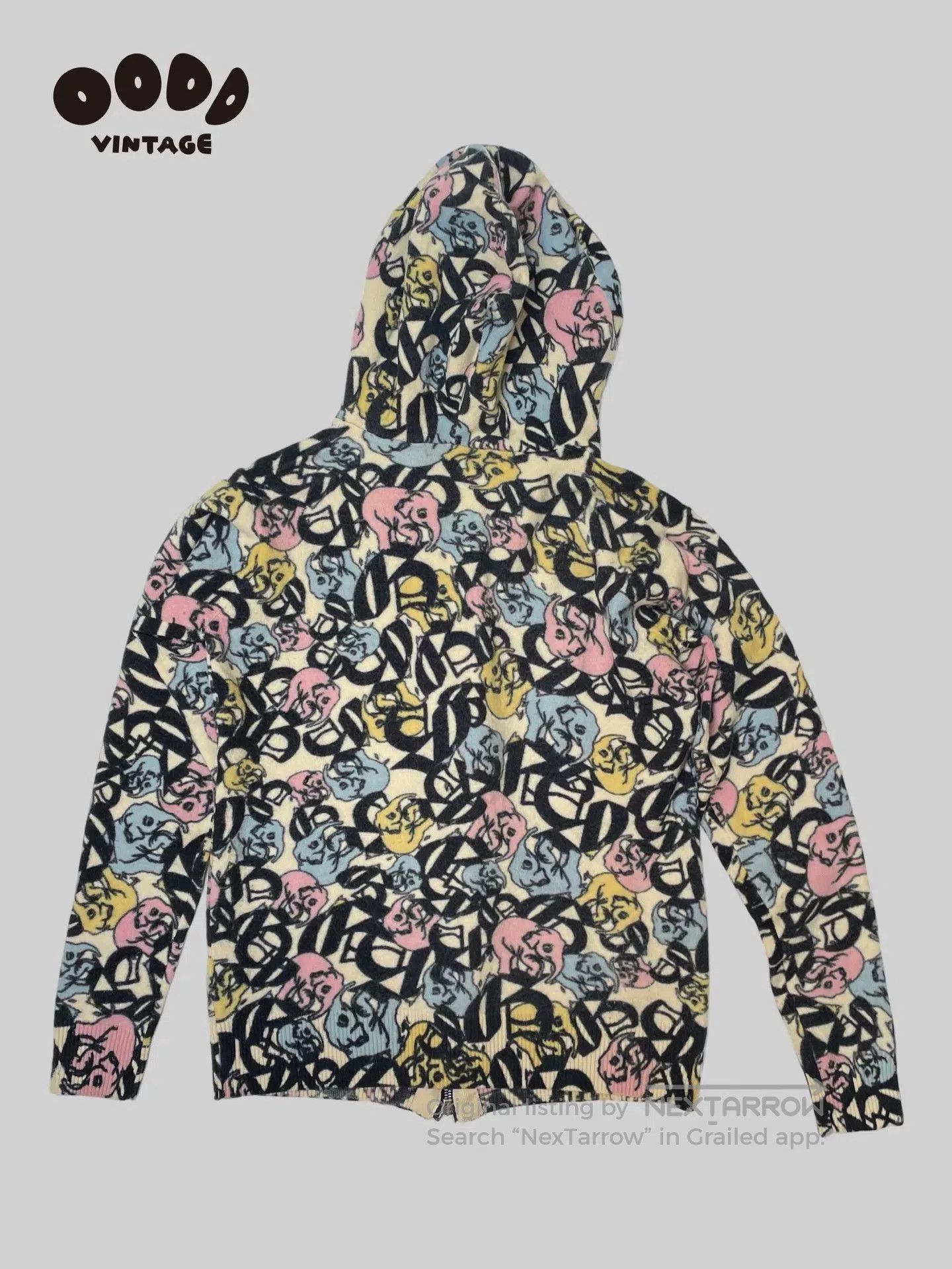John Galliano John Galliano Elephant Knit Hoodie. Size US M / EU 48-50 / 2 - 6 Thumbnail