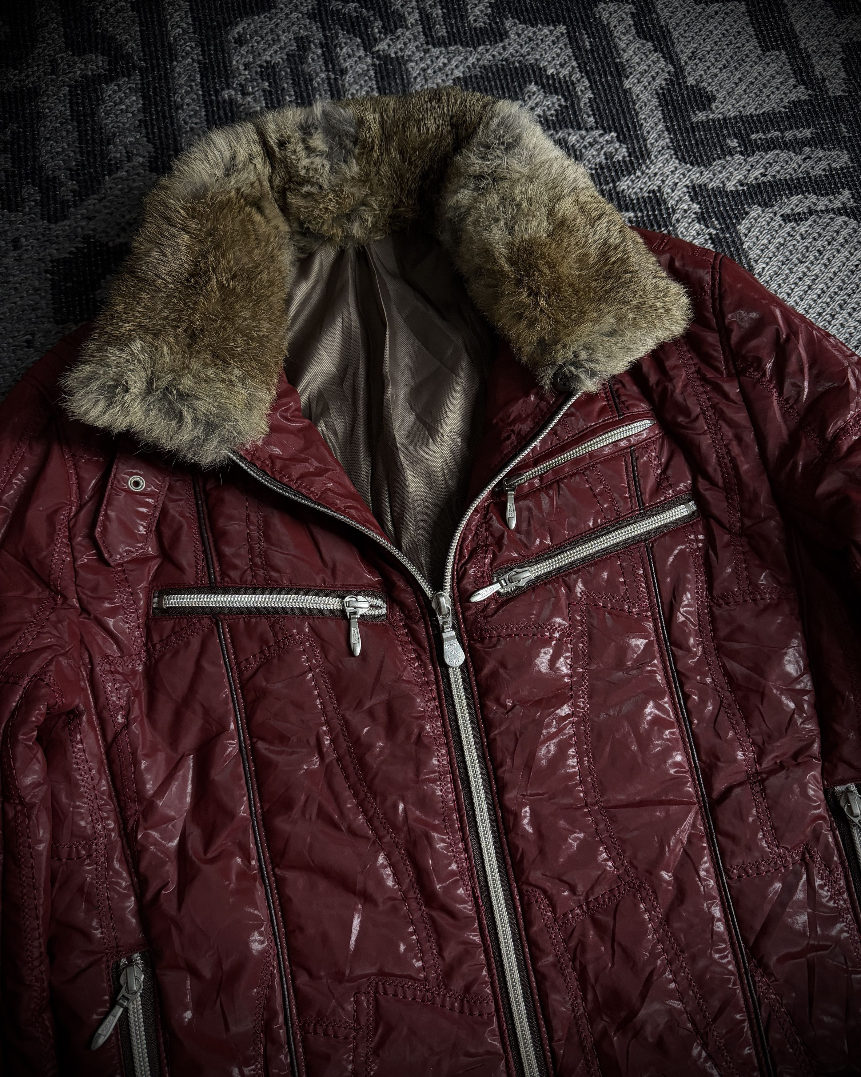 Tornado Mart Tornado Mart Puffer Rabbit Fur Jacket Size US M / EU 48-50 / 2 - 3 Thumbnail
