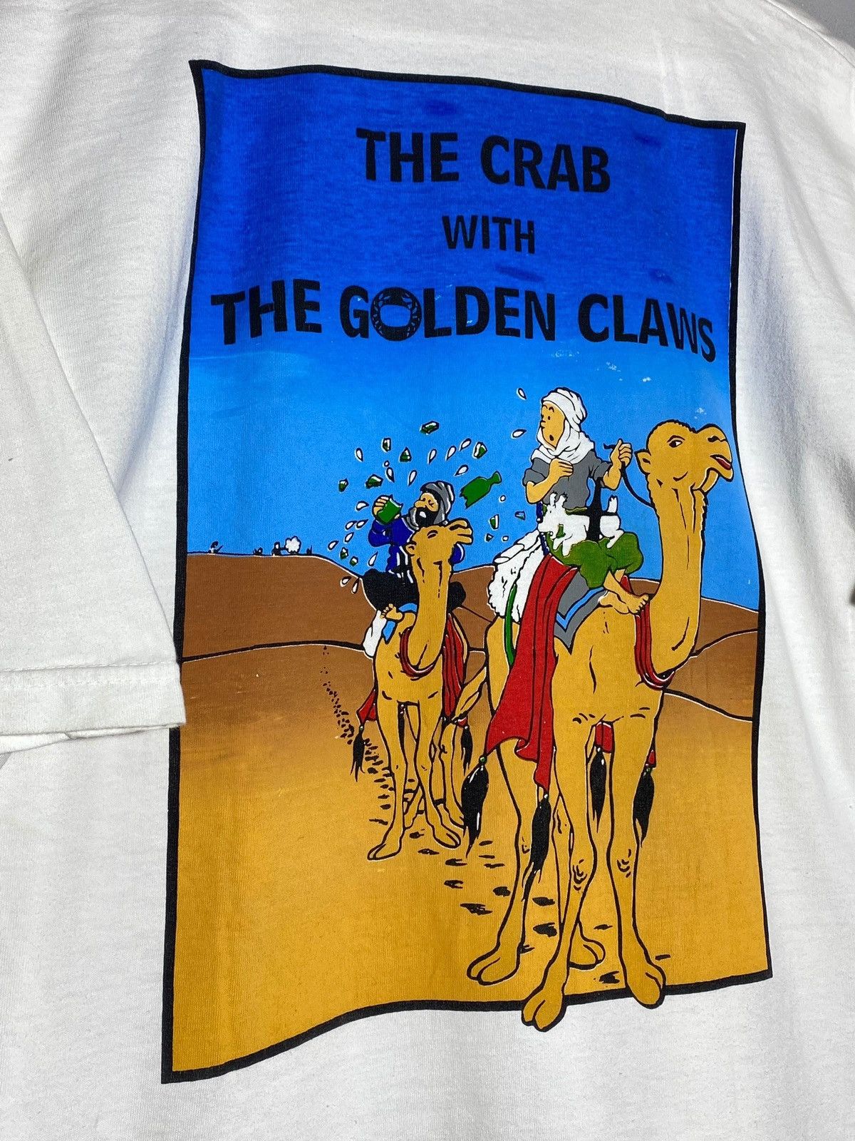 Cartoon Network 🔥 TINTIN GOLDEN CLAWS TEE 90S DESERT VIBES COMIC STYLE Size US M / EU 48-50 / 2 - 3 Thumbnail