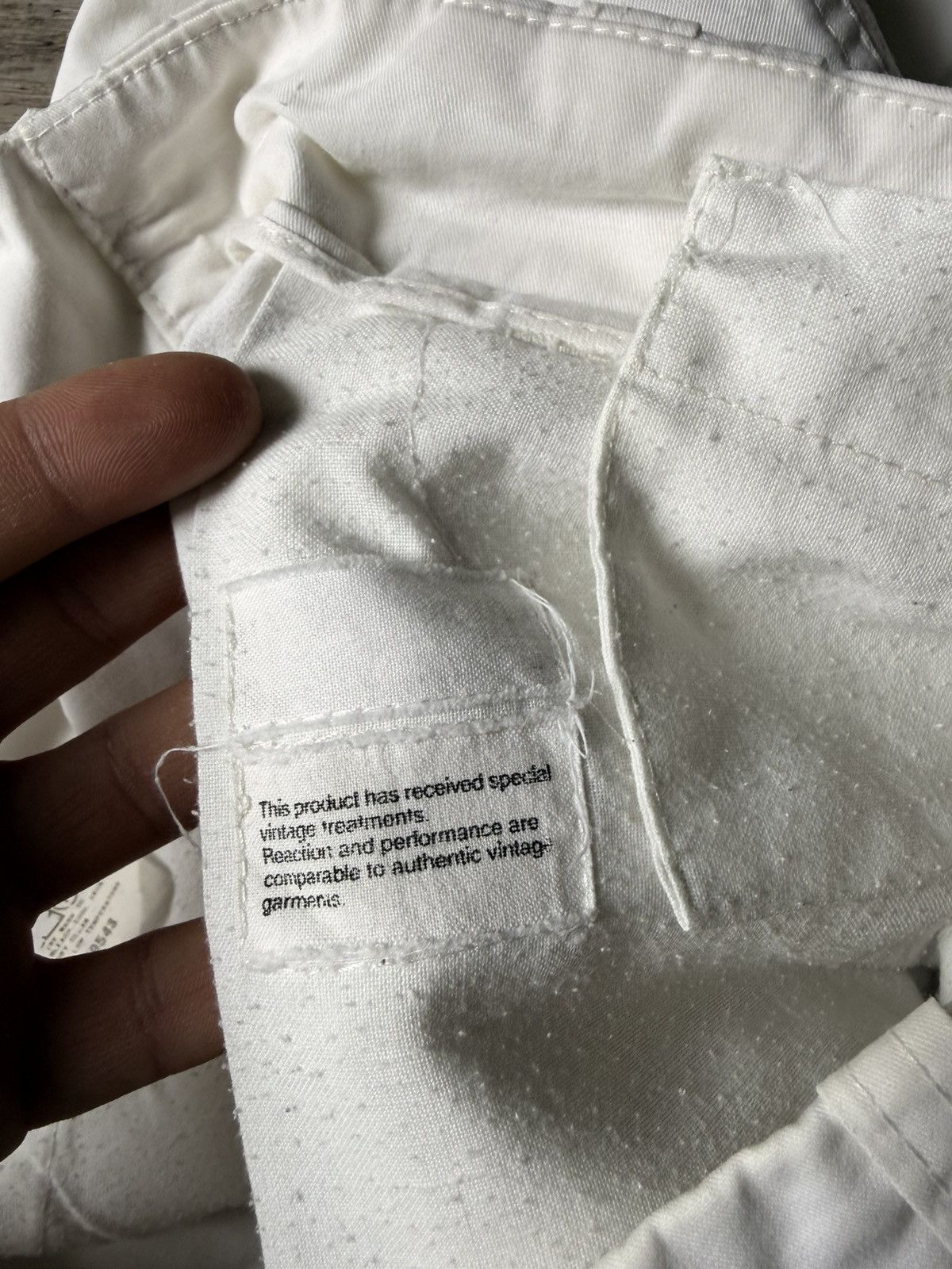 Helmut Lang AW99 Helmut Lang Astro Biker light cotton Pants Size US 26 / EU 42 - 8 Thumbnail