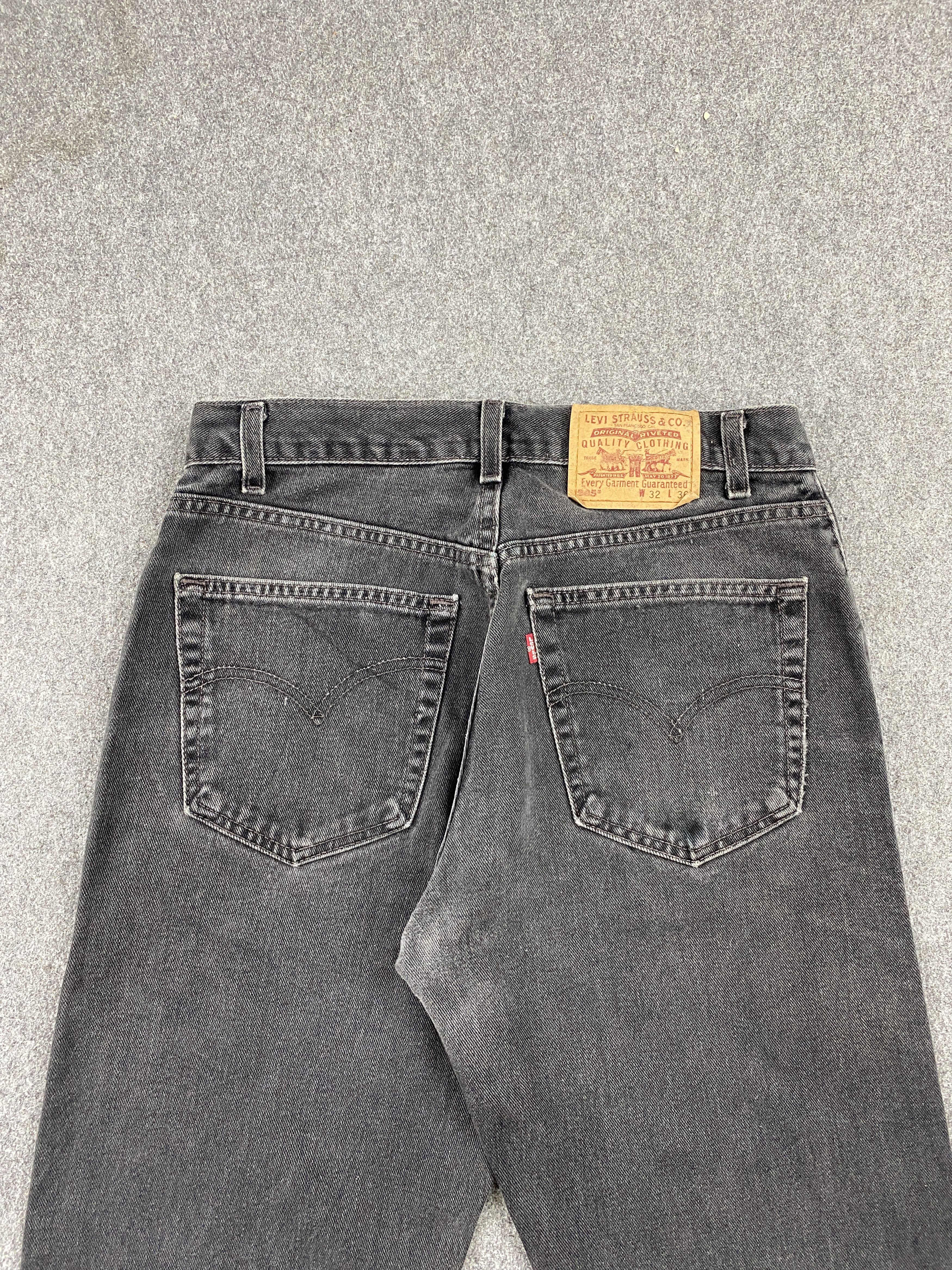 Levi's × Vintage Vintage 90s Levis 505 Faded Black Jeans DP2315 Size US 31 - 4 Thumbnail