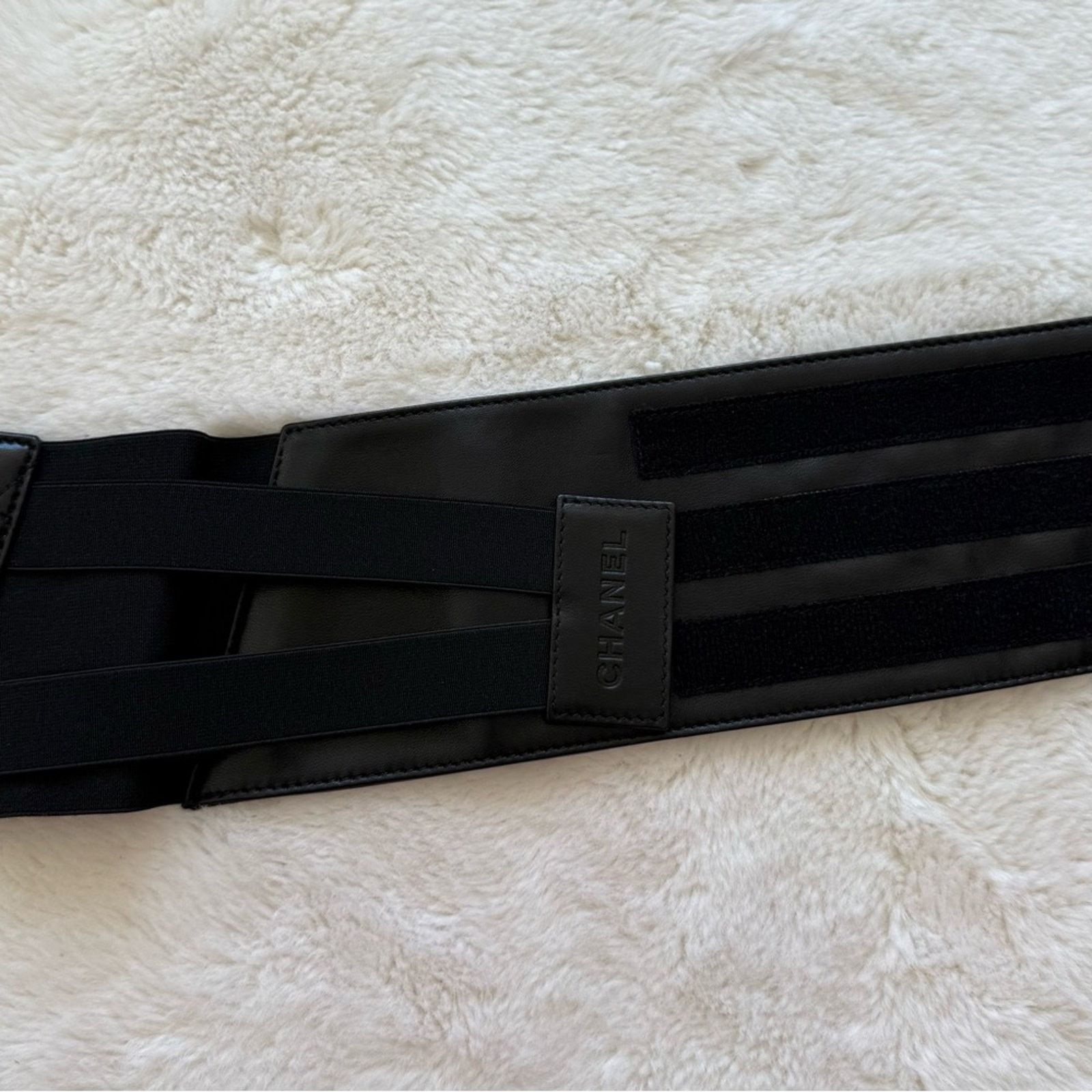 Chanel CHANEL quilted cummerbund belt Authentic Size ONE SIZE - 4 Thumbnail