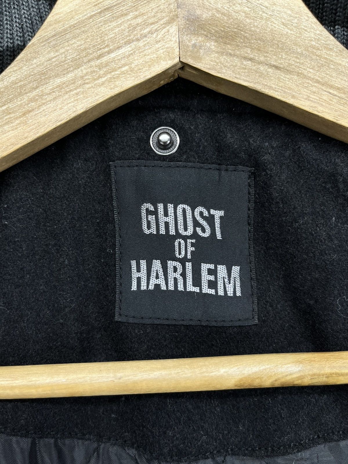 Japanese Brand Vintage Ghost Of Halem Punk Style Wool Varsity Jacket Size M / US 6-8 / IT 42-44 - 9 Thumbnail