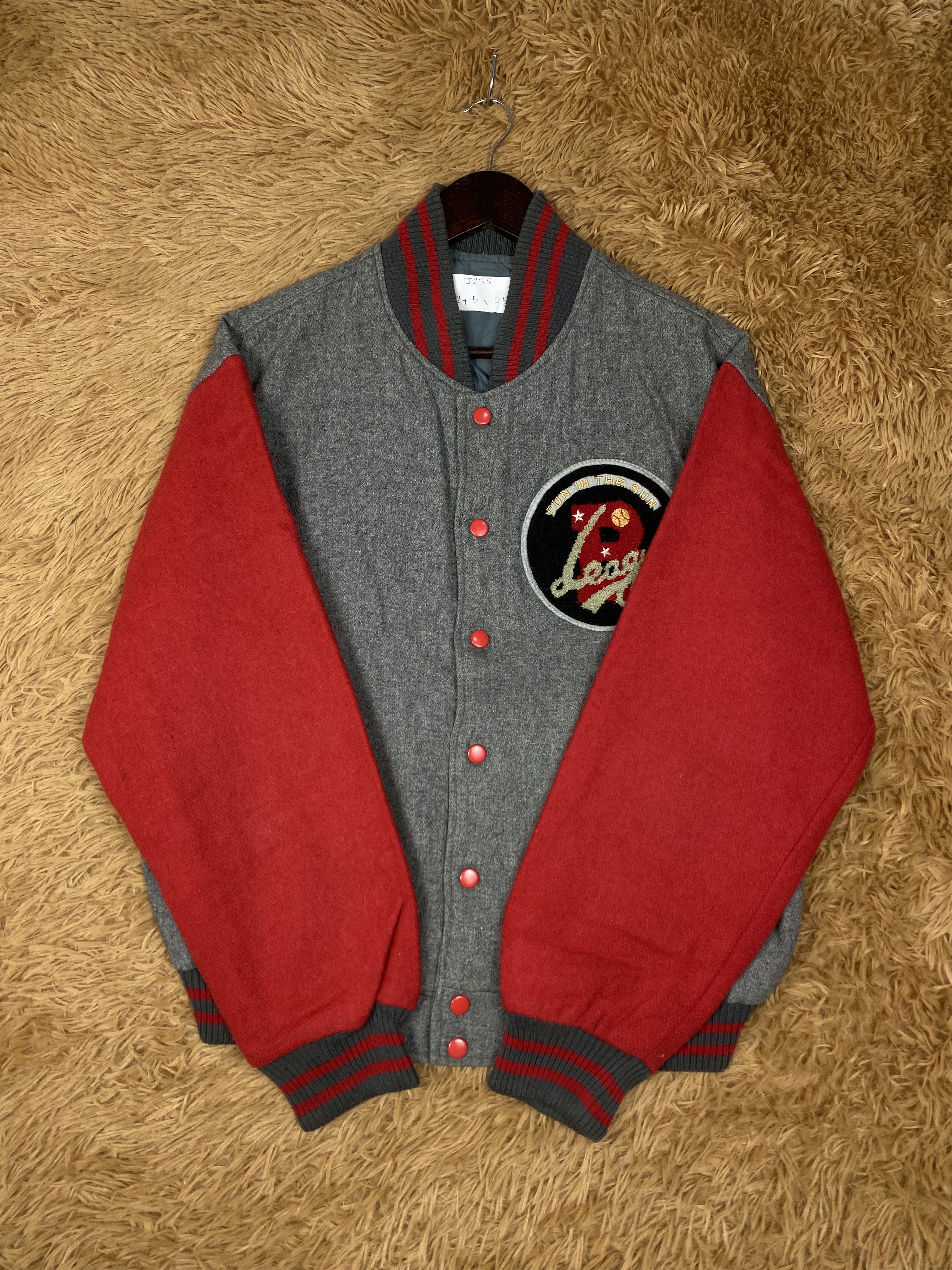 MLB Vintage B League Varsity Jacket DJ0255 Size US L / EU 52-54 / 3 - 4 Thumbnail