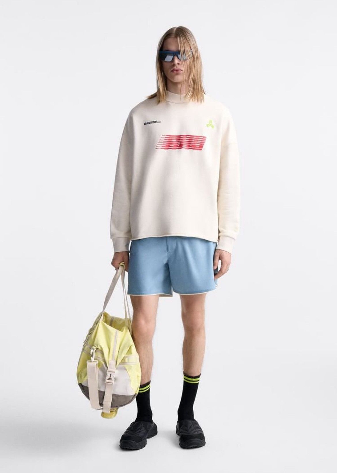 Rhude × Zara Rhude Beige Sweatshirt Rhuigi x Zara y2k logo NWT new tags Size US S / EU 44-46 / 1 - 4 Thumbnail