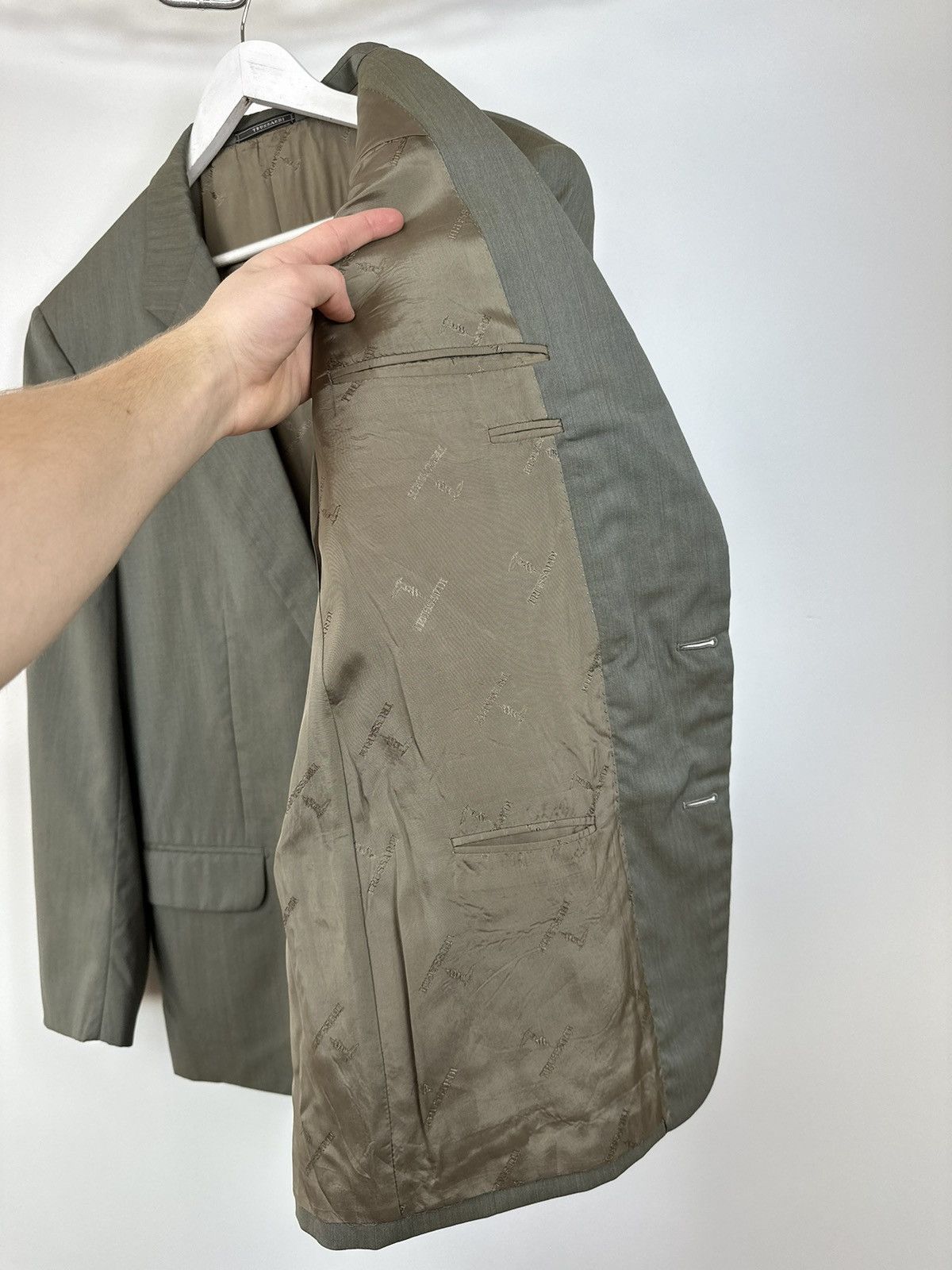 Trussardi Vintage 90s Trussardi 3-Button Rare Archival Designer Blazer Size 52R - 13 Thumbnail