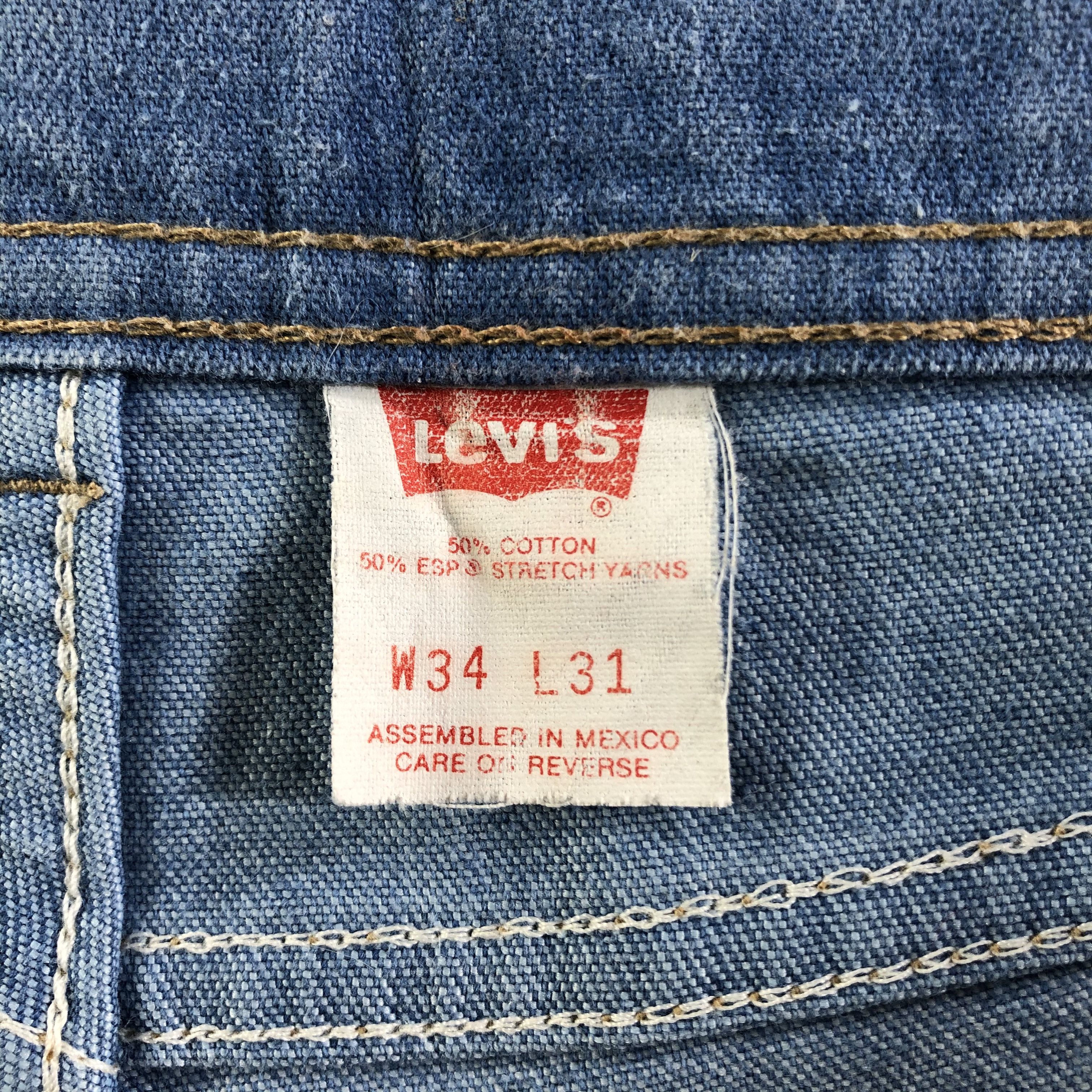 Levi's Vintage Light Wash Levis Jeans-J3407 Size 33" - 9 Thumbnail