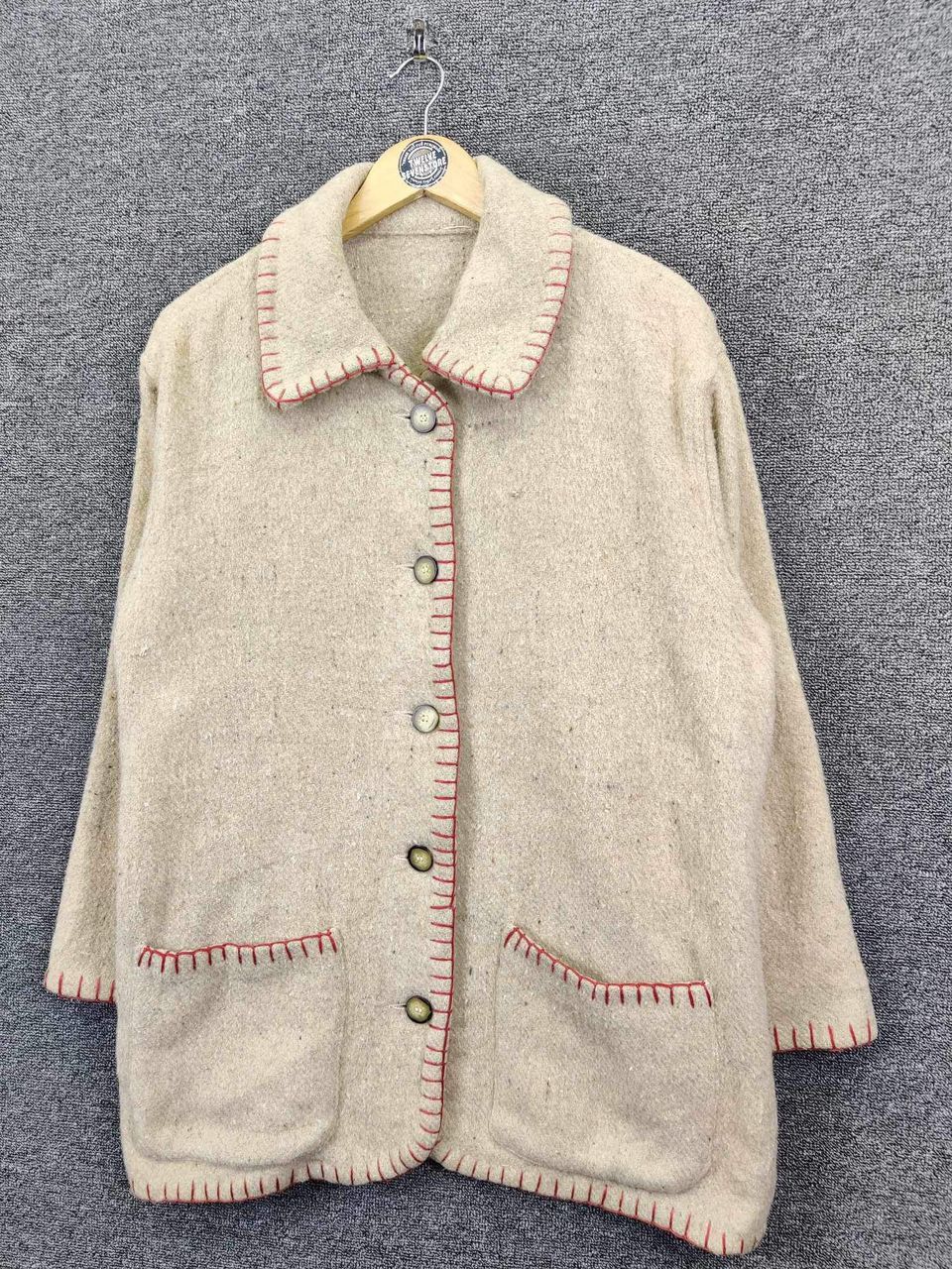 Vintage Vintage Michigan Wool Button Coat Jacket Size US M / EU 48-50 / 2 - 2 Thumbnail